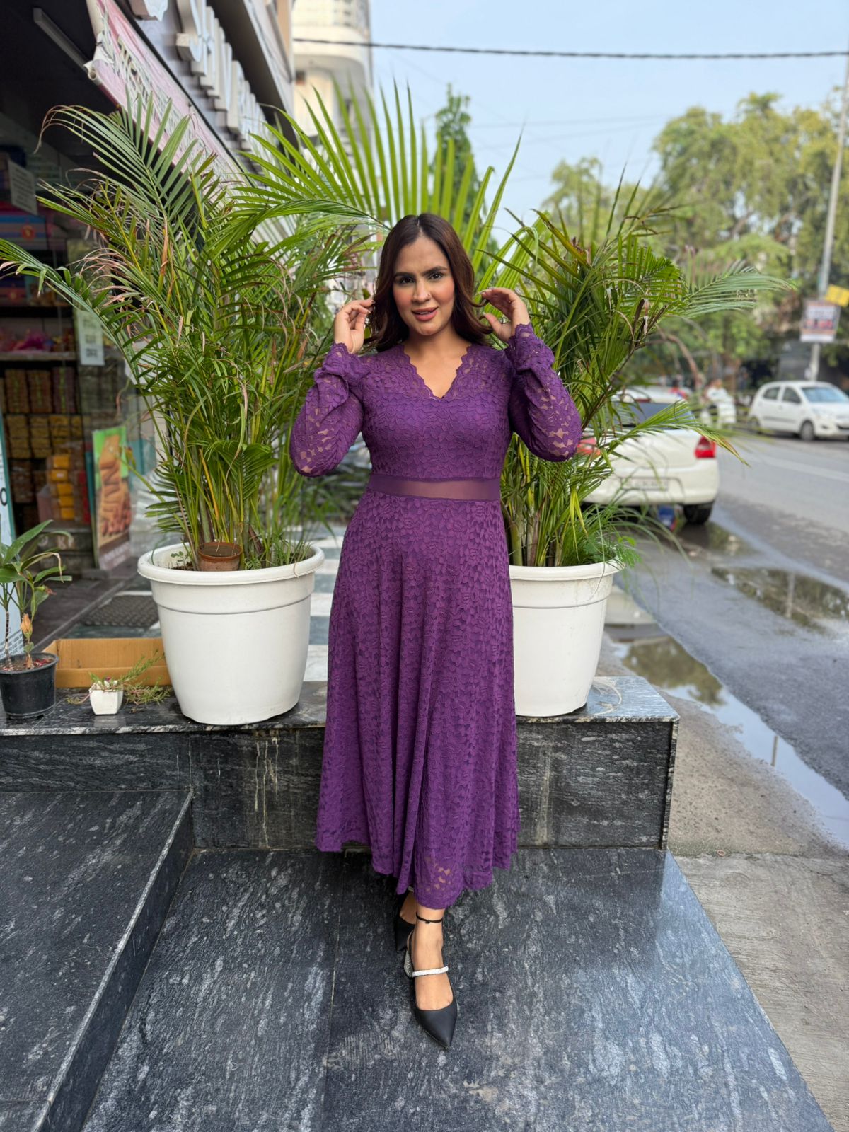 Beautiful Imported Net Dress PC1527