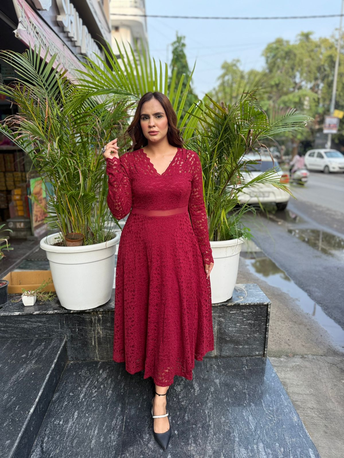 Beautiful Imported Net Dress PC1527