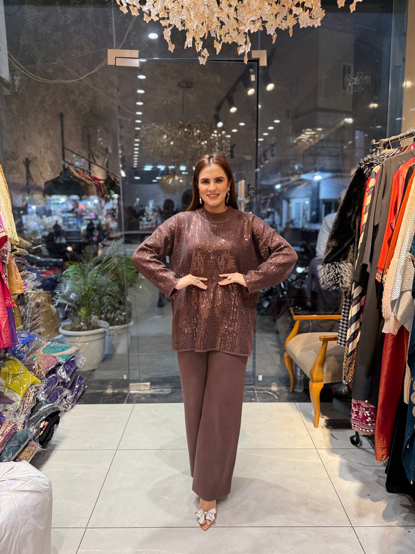 Beautiful elegant woollen cordset pc2498