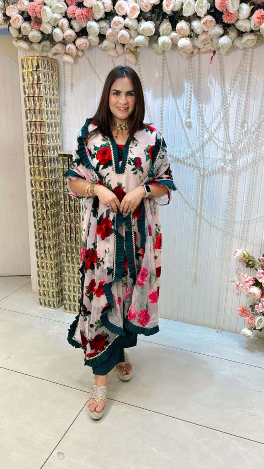Gorgeous Printed Palazzo Suit PC1084