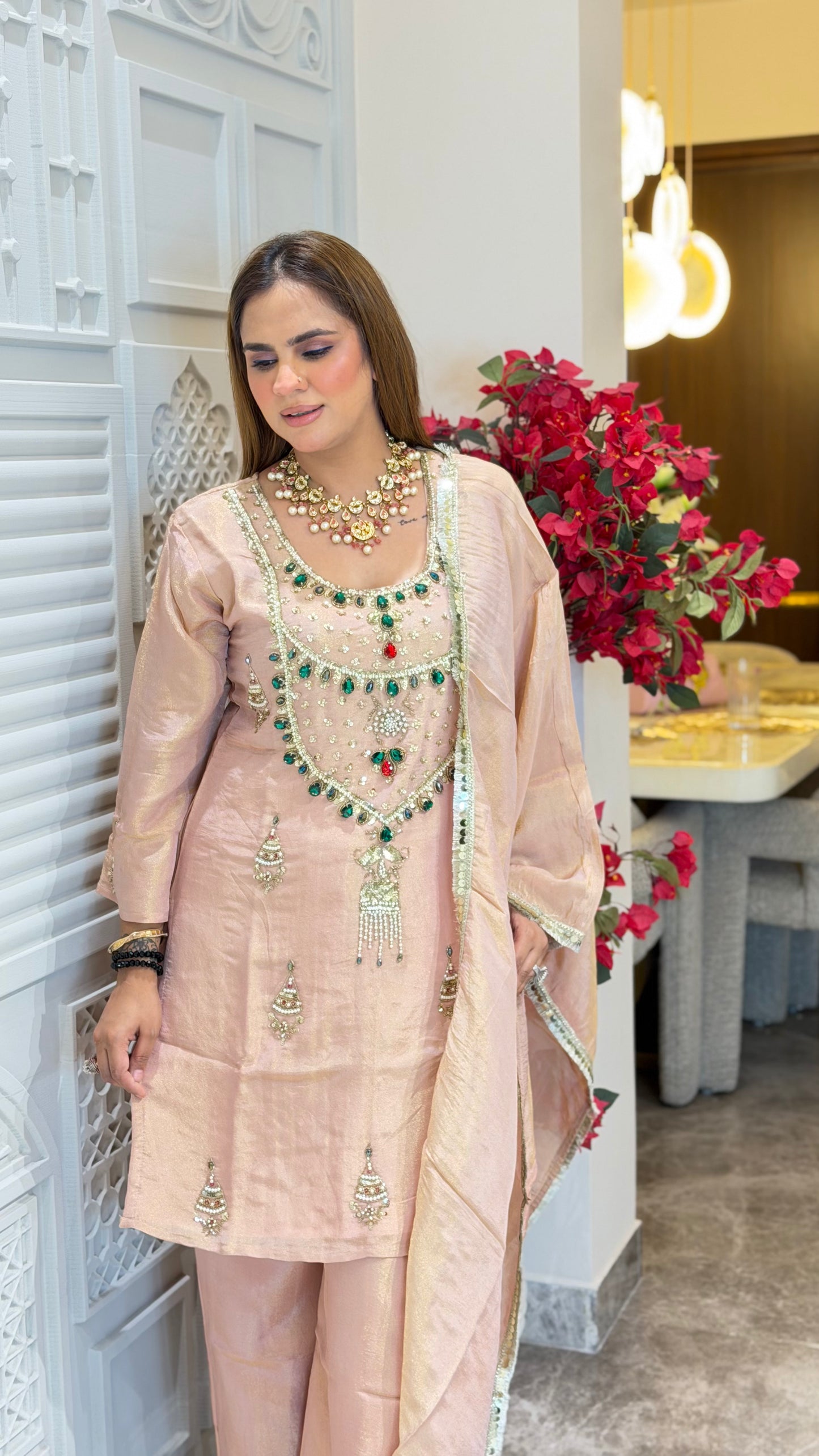 Beutiful elegant partywear suit pc3296