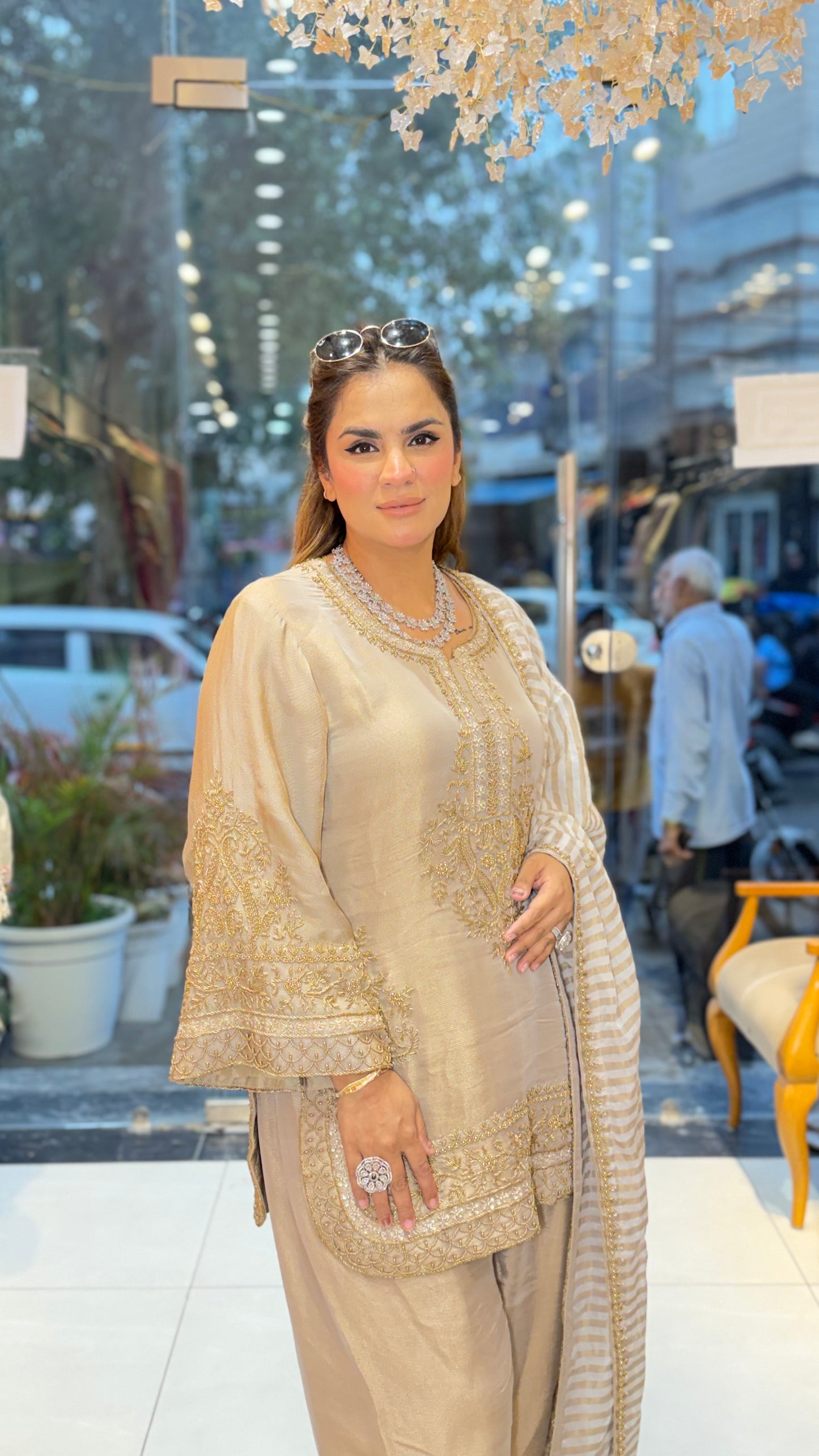 Beutiful elegant partywear suit pc3313