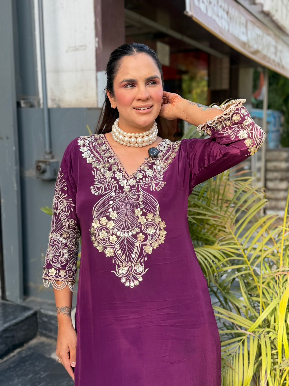 Beutiful elegant partywear kaftan pc2901