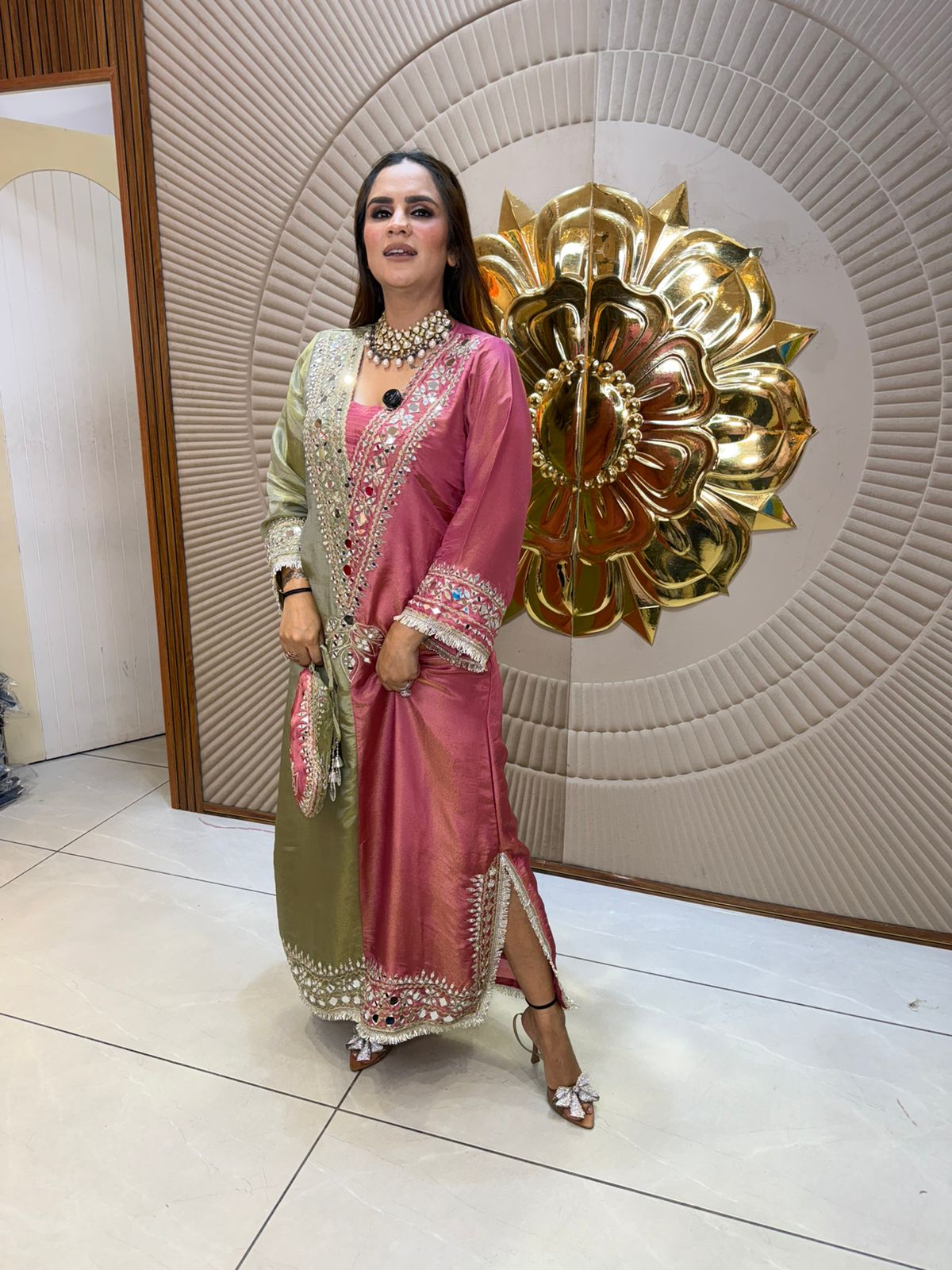 Beautiful elegant partywear kaftan pc2849