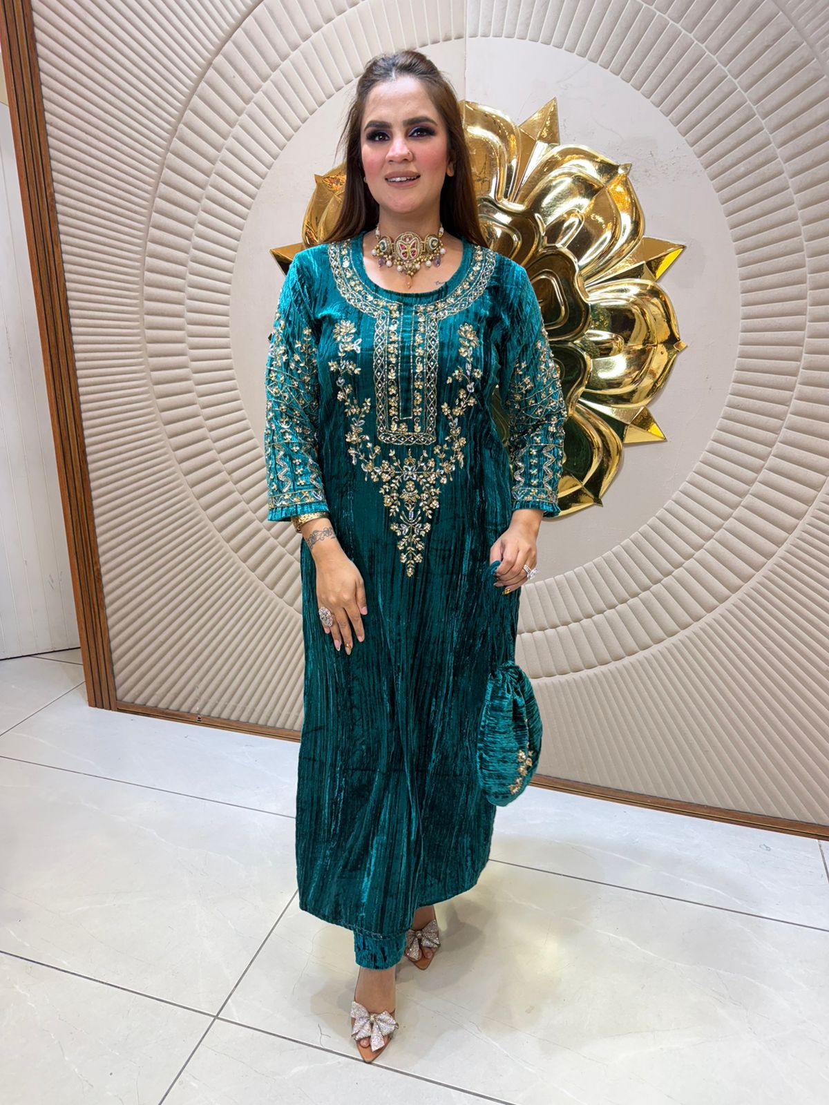 Beautiful elegent cordset with potli pc2494