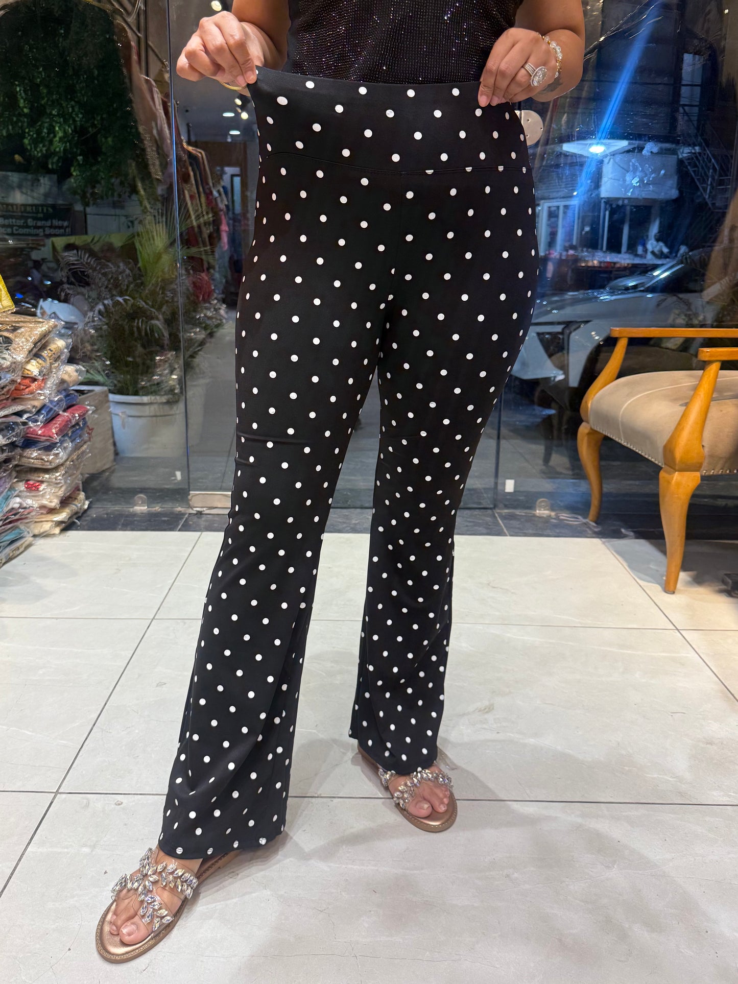 Polka Dot Stretch Pants PC3431