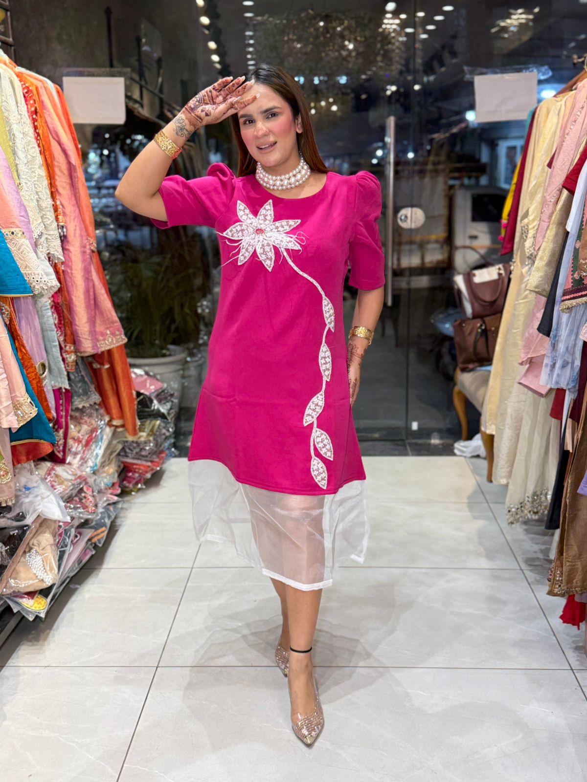 Beutiful elegent partywear dress pc2865