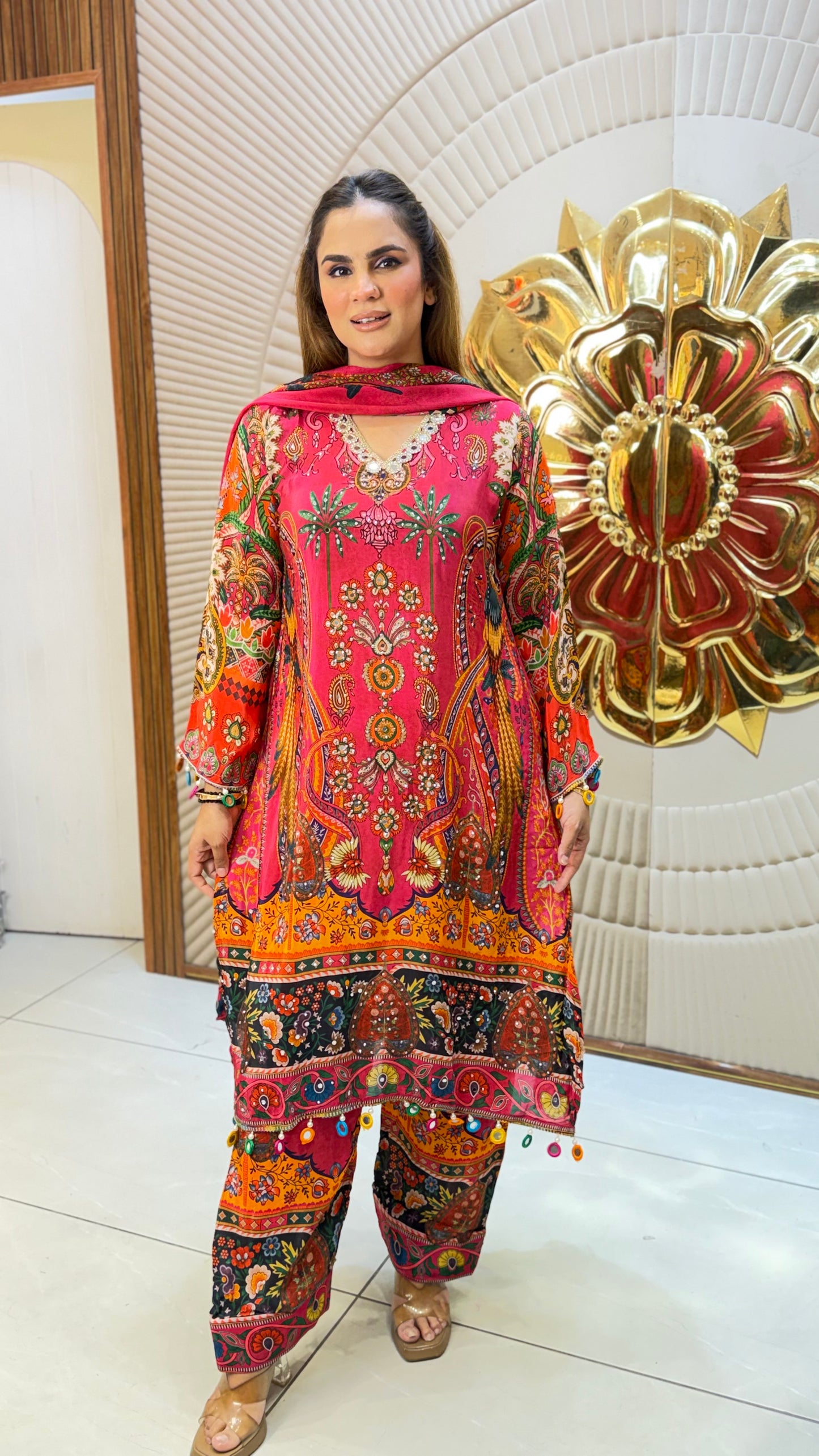 Beautiful Pattern Print Suit PC3291