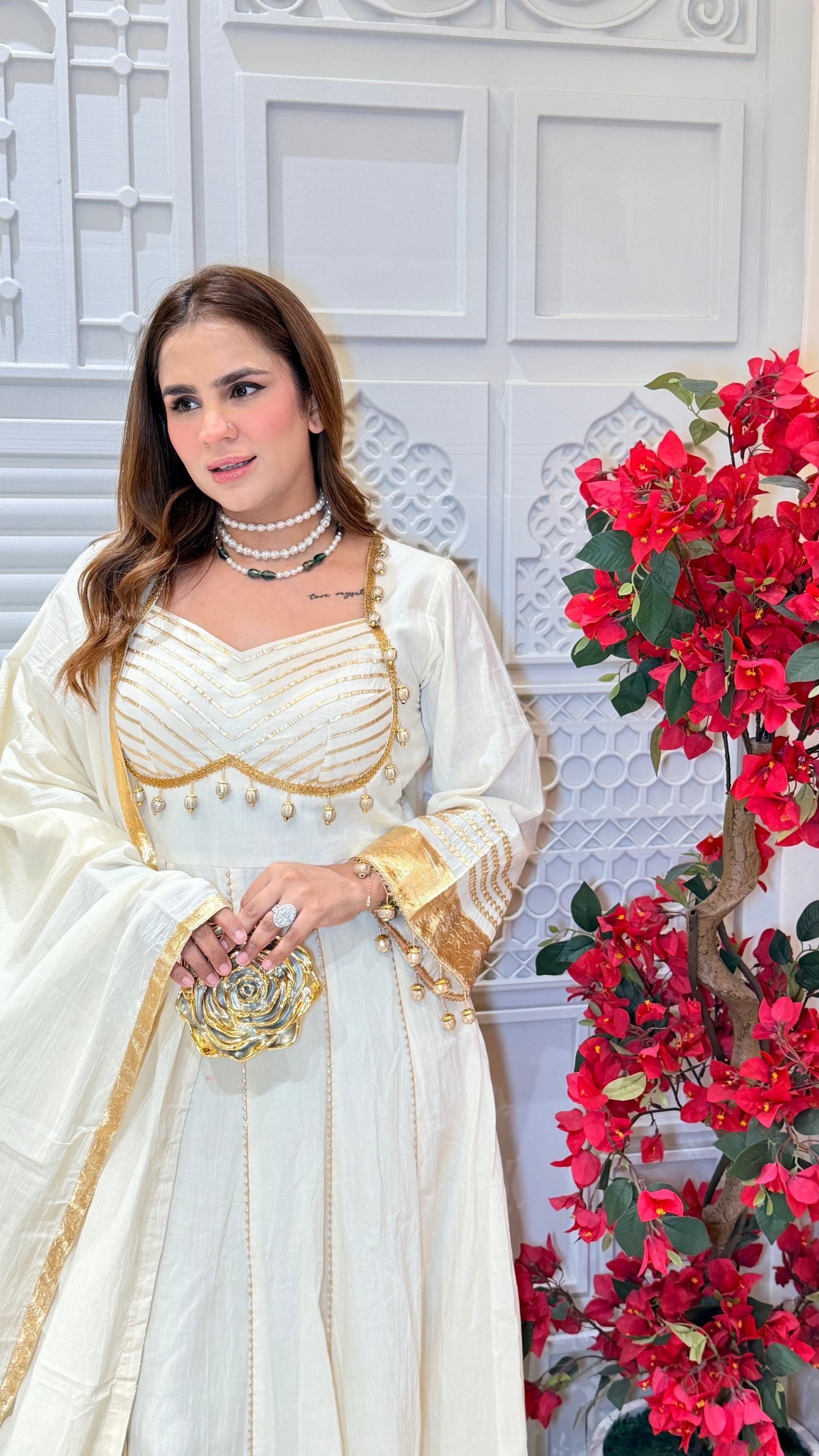 Beautiful Heavy Gota Work Anarkali Suit Set PC3453