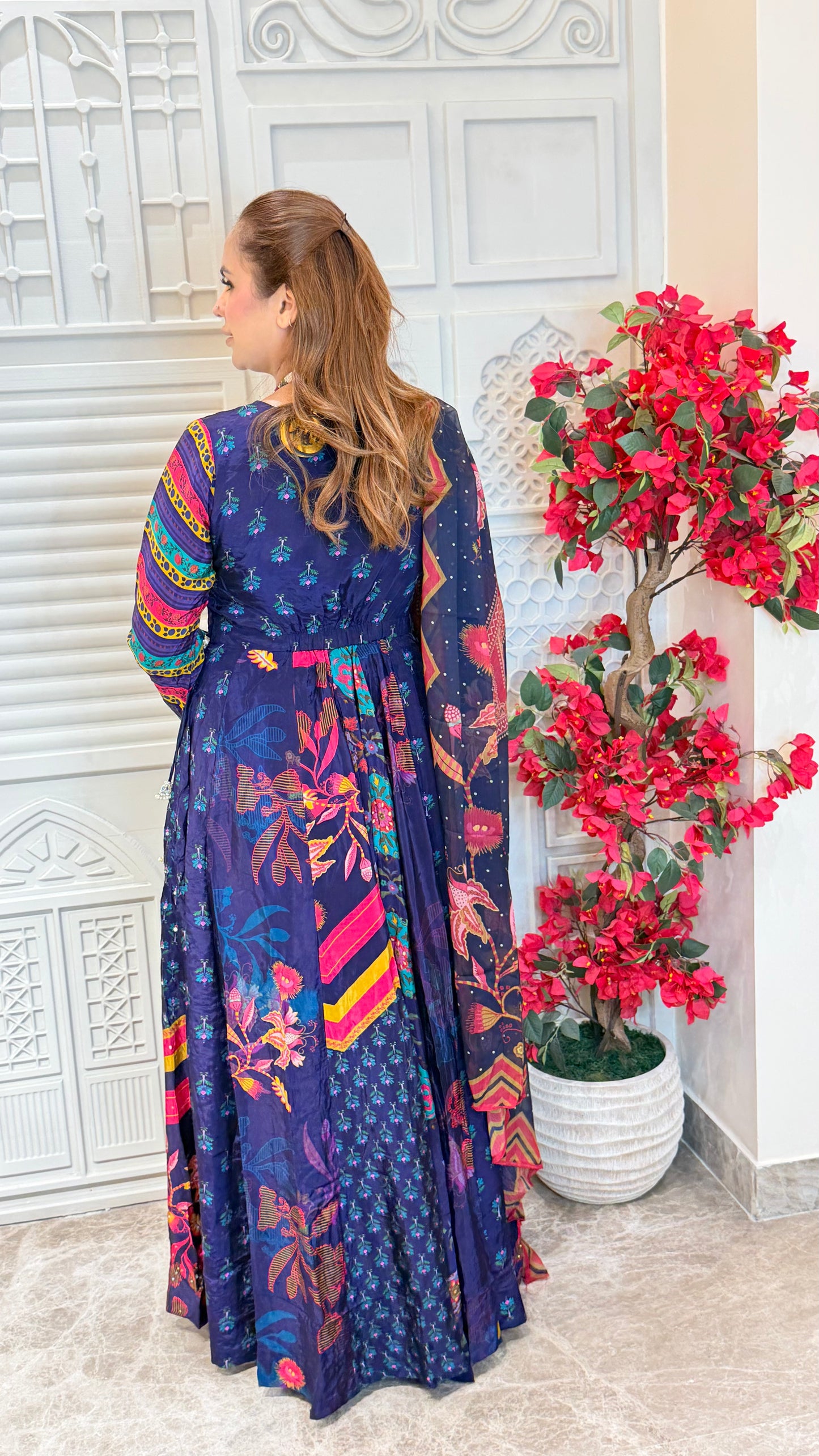 Elegant Torani Dil Rang Zareen Anarkali Set PC3480