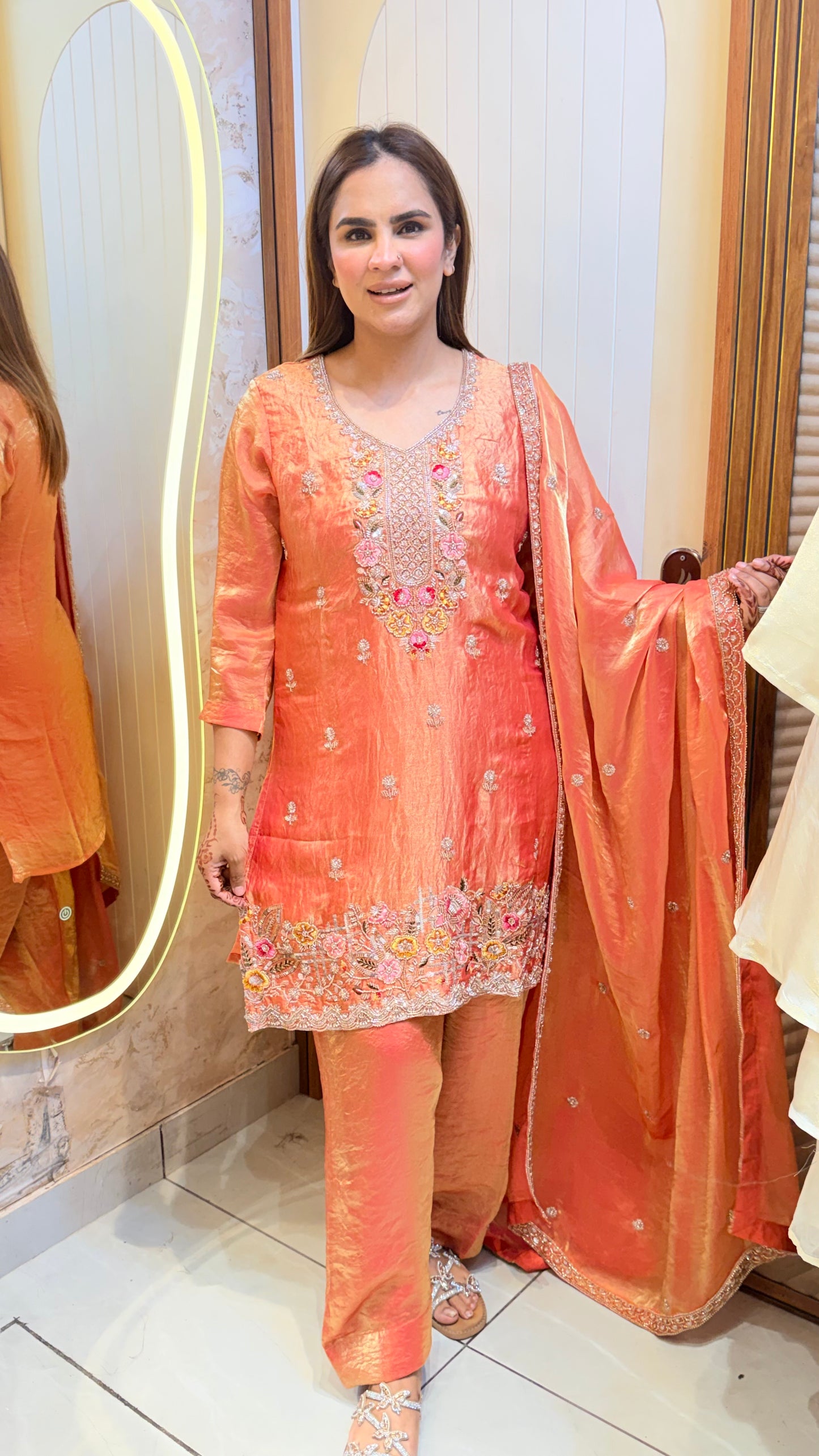 Elegant silk ethnic suit set PC3523