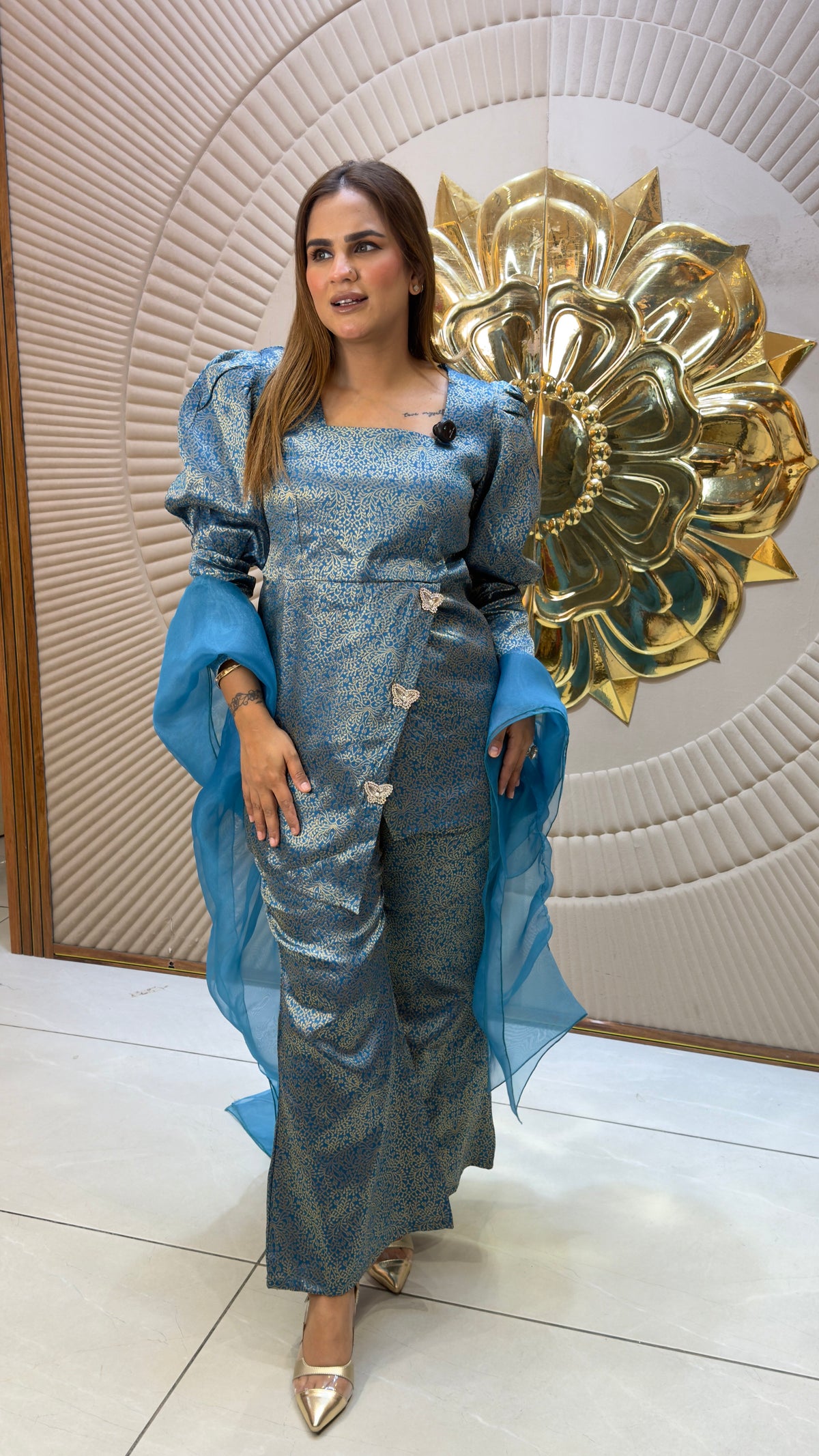 beautiful brocade co-ord or pantsuit set PC3732