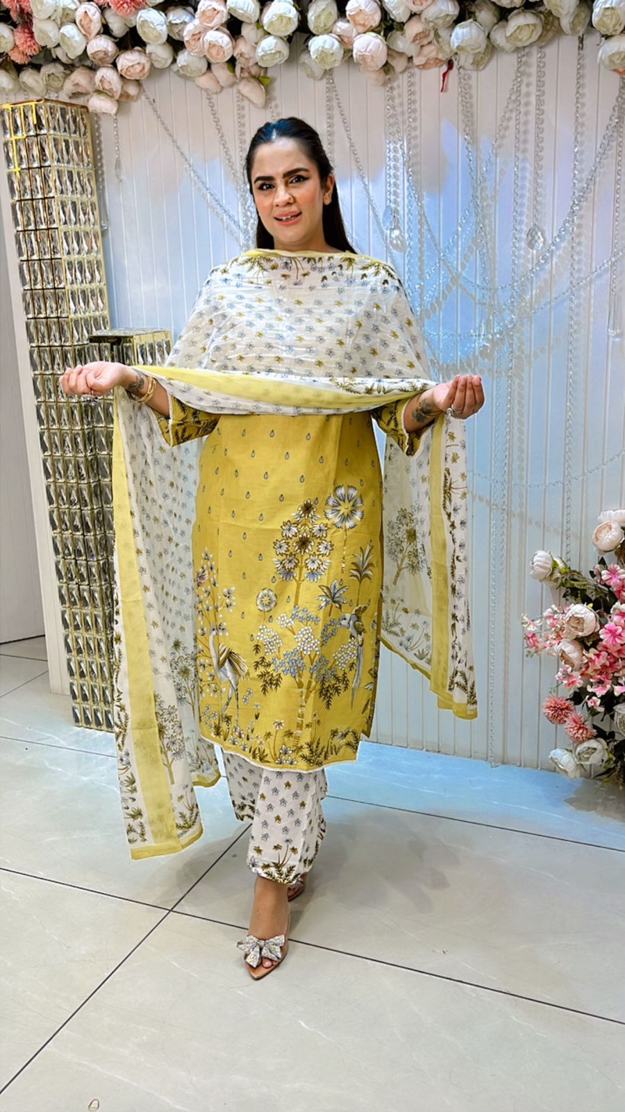 Premium Cotton Printed Suit PC1323