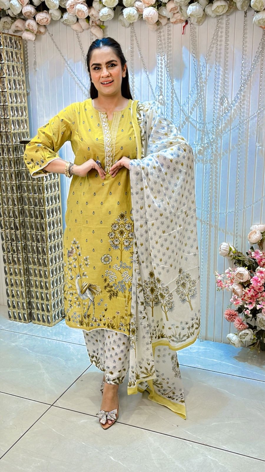 Premium Cotton Printed Suit PC1323