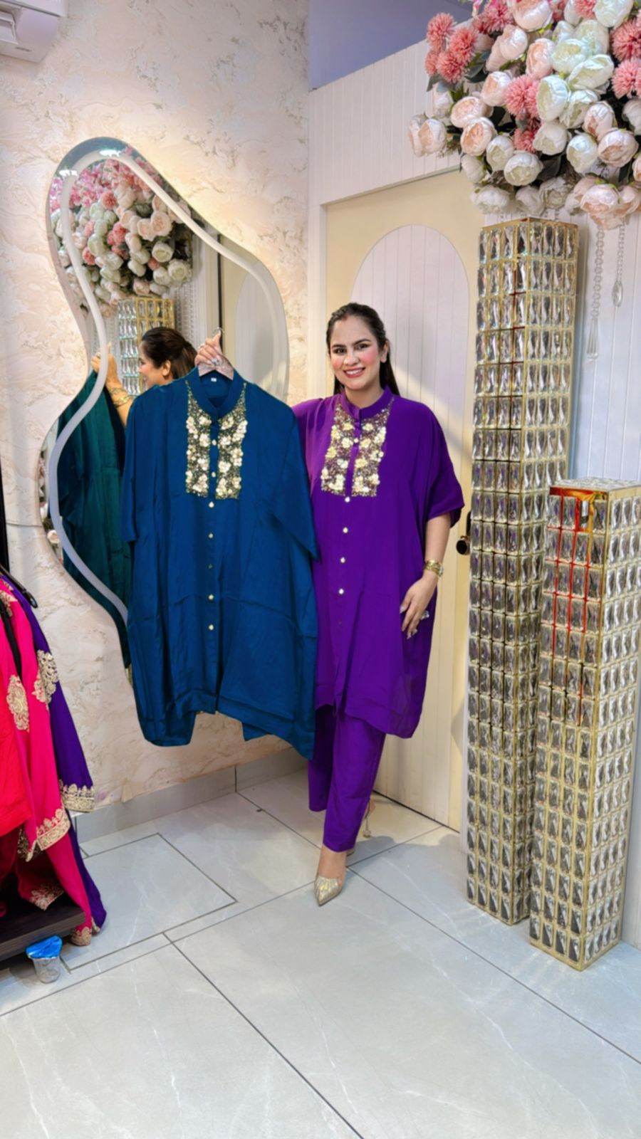 Pure Crape Fabric Kaftan PC666