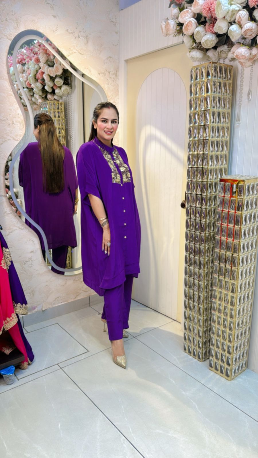 Pure Crape Fabric Kaftan PC666