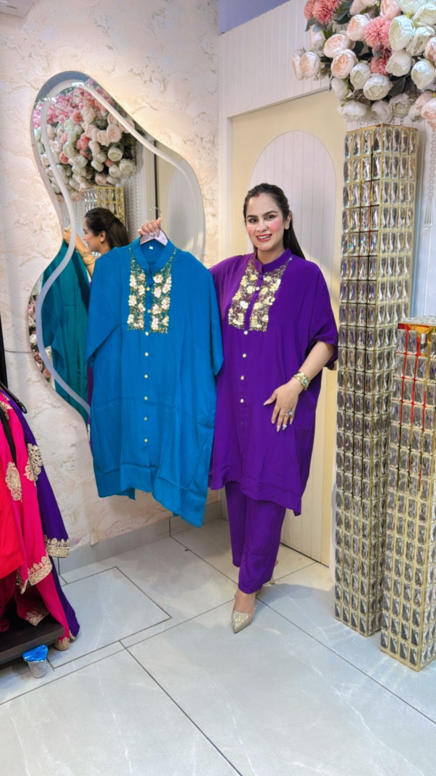 Pure Crape Fabric Kaftan PC666