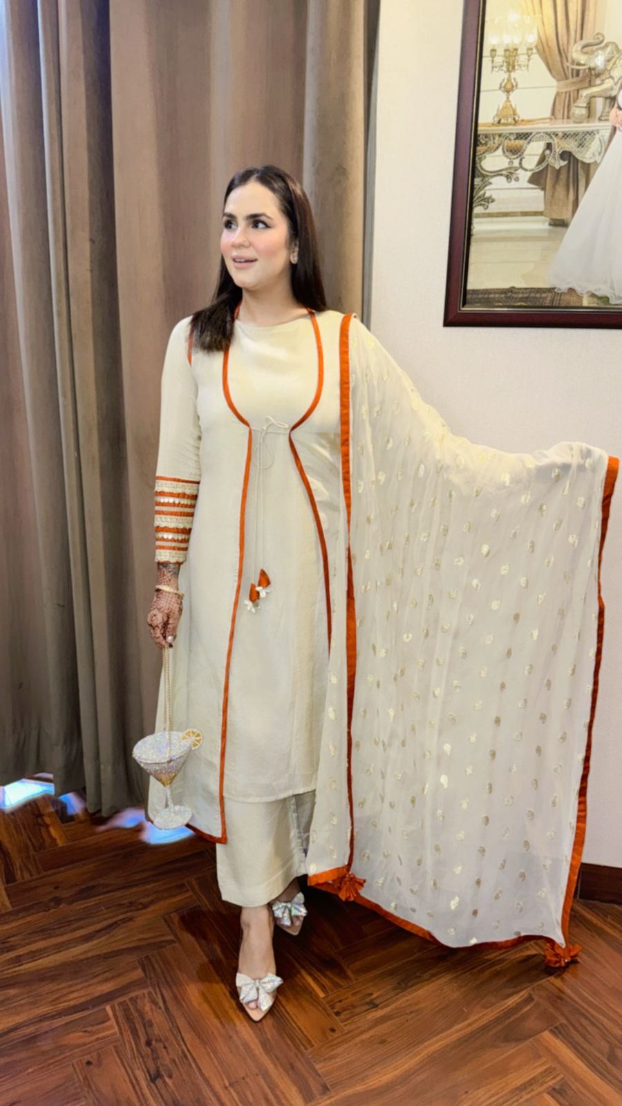 Pure Crape Silk Suit (4 Piece Set) PC875