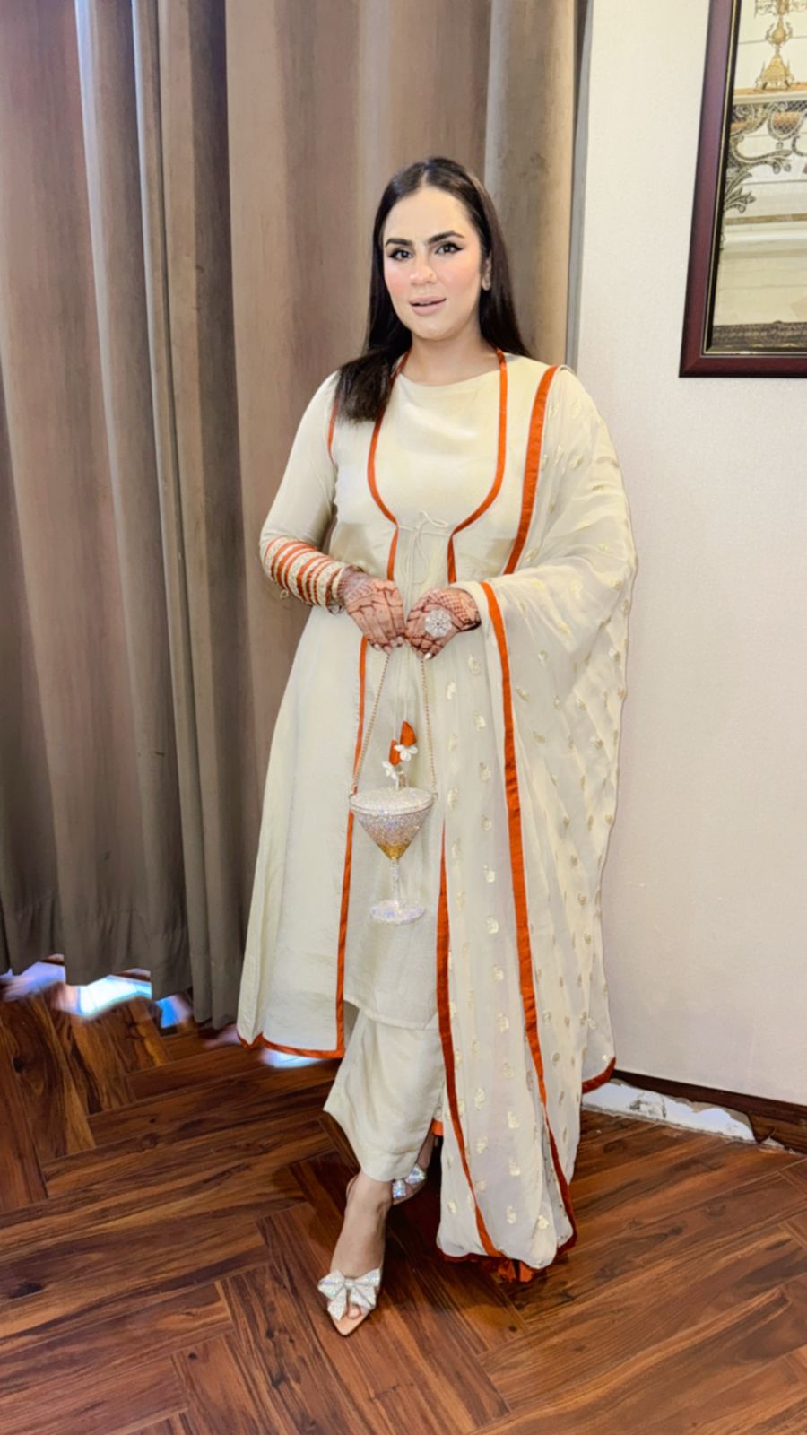 Pure Crape Silk Suit (4 Piece Set) PC875