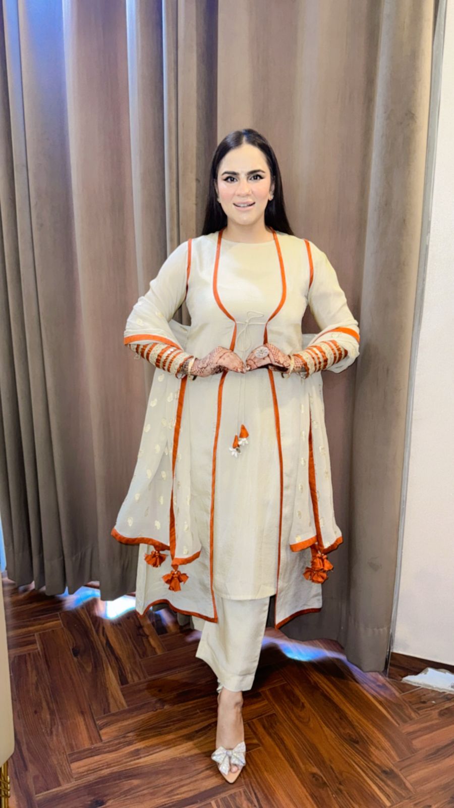 Pure Crape Silk Suit (4 Piece Set) PC875