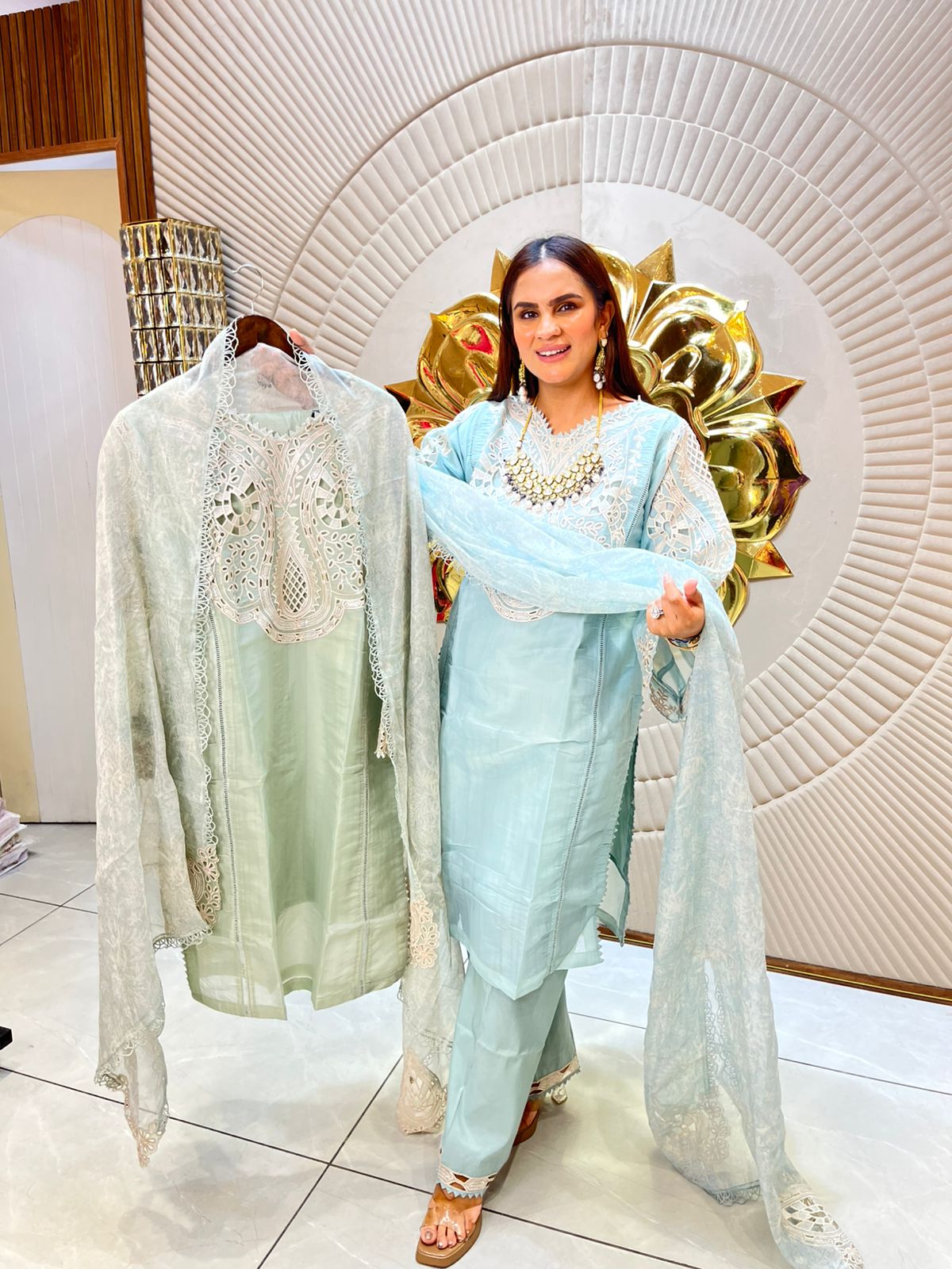 Stunning Laser Cut Suit PC1602