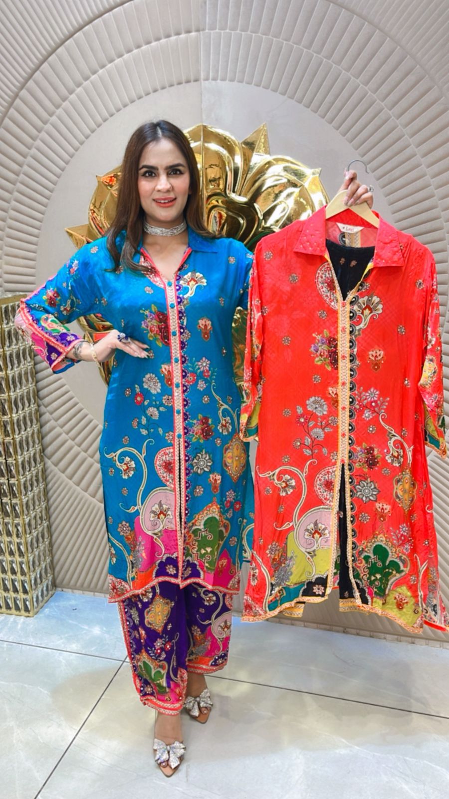 Stunning Pattern Print Suit PC1571