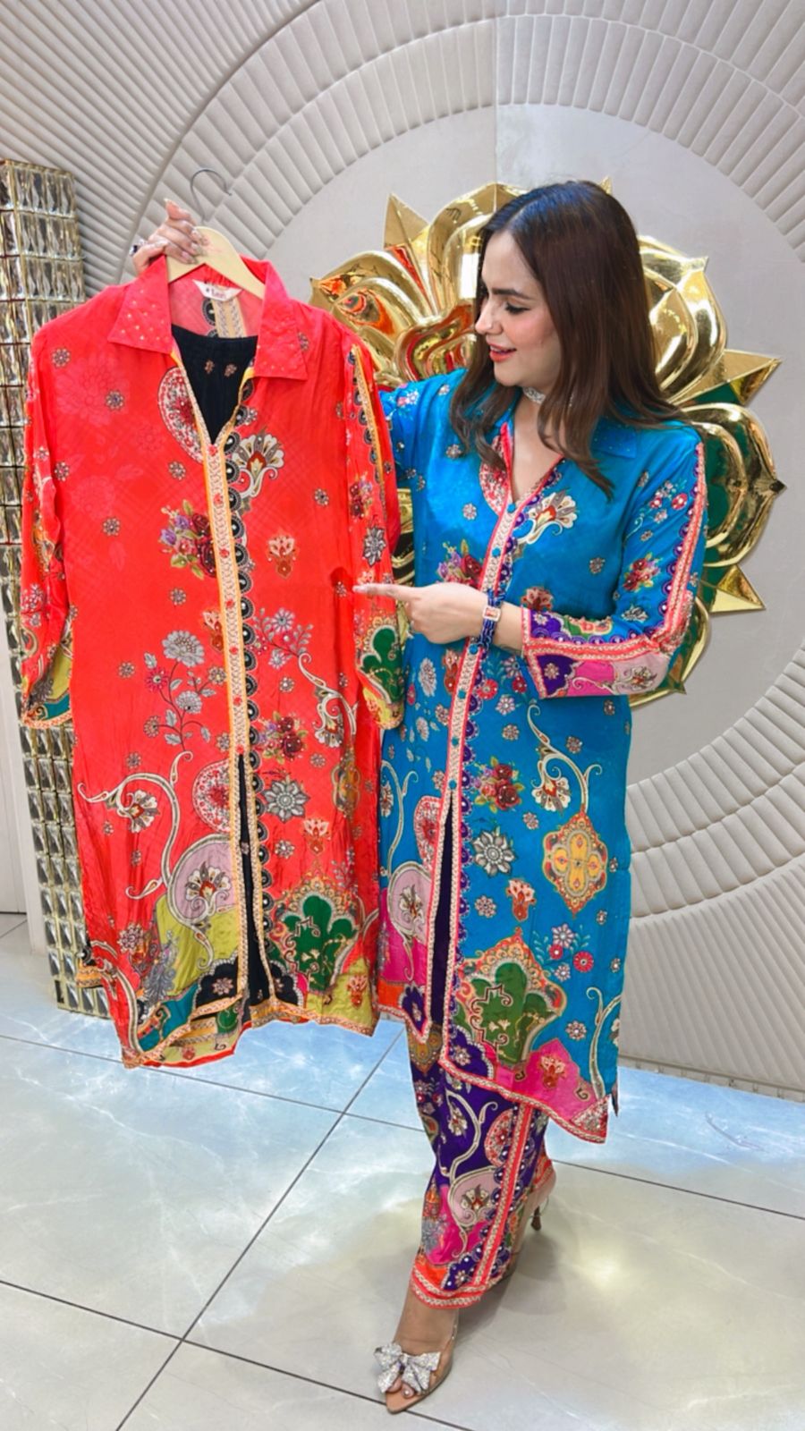 Stunning Pattern Print Suit PC1571