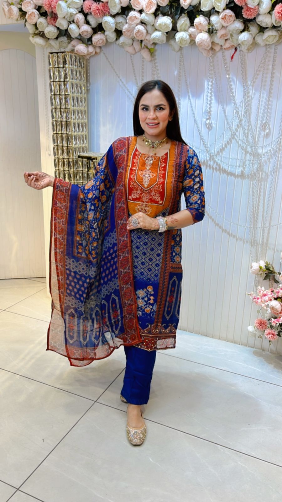 Stunning Suit With Unique Pattern Design PC899