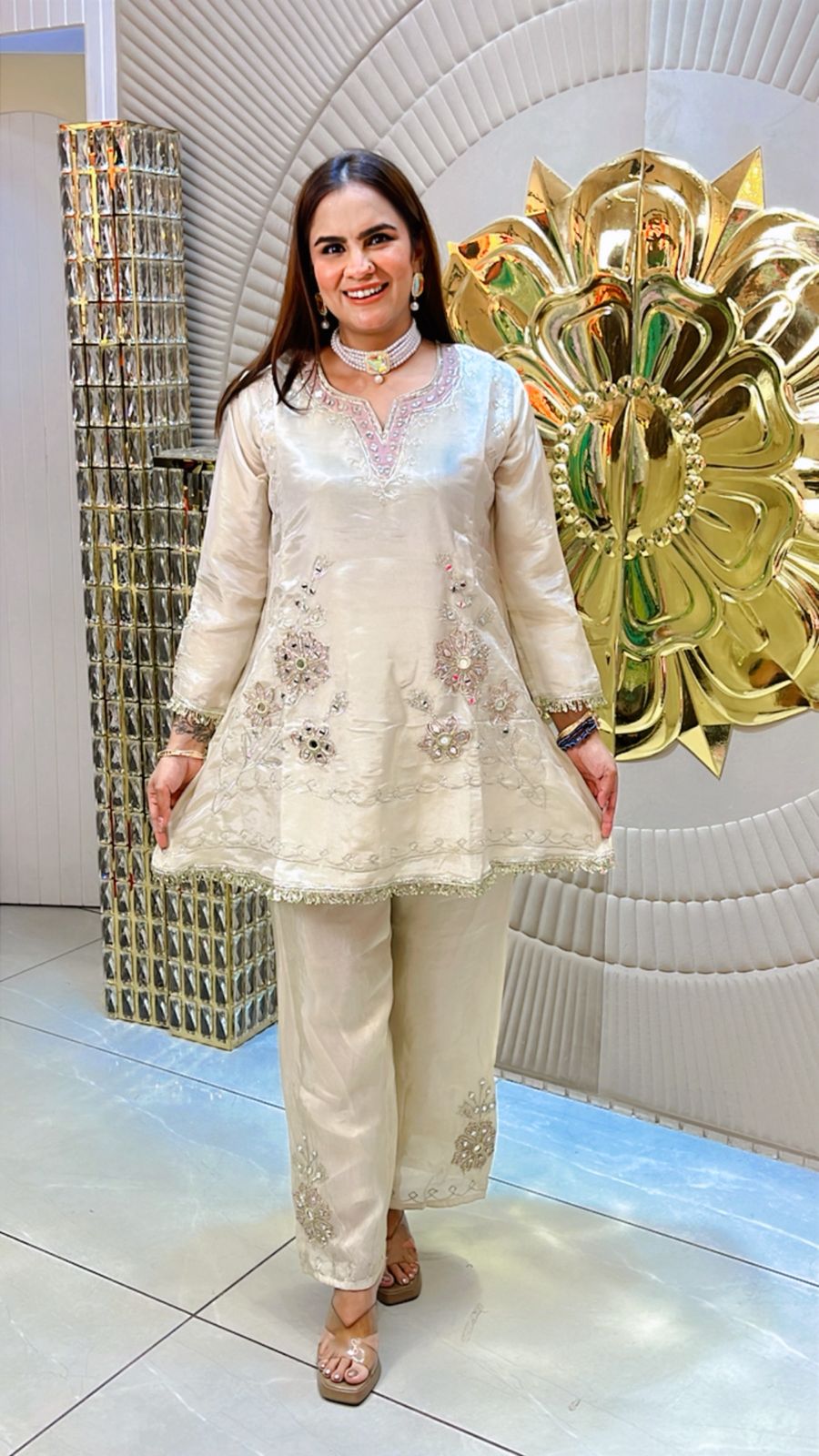 Very Beautiful Cordeset With Embroidery Work PC1521