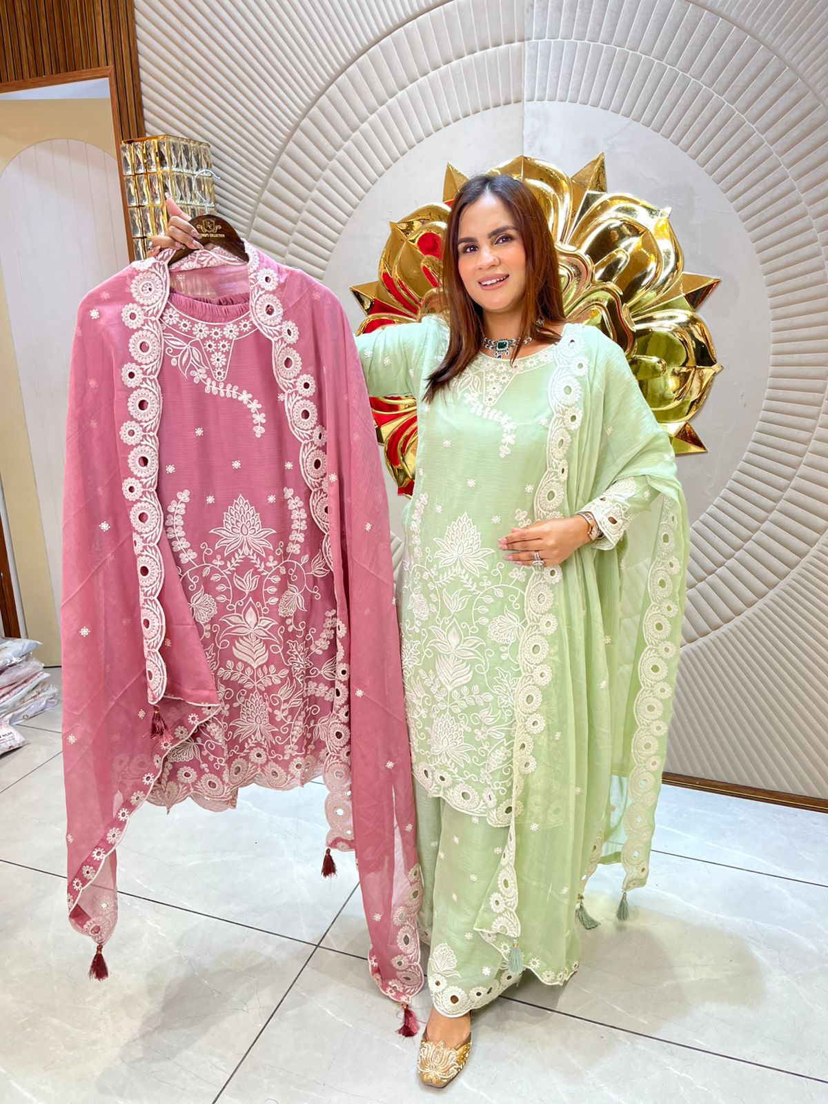 Beautiful Traditional Suit With Heavy Embroidery Work PC1591