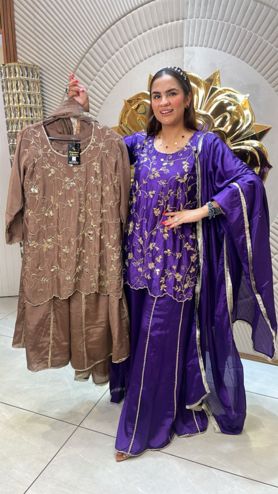 Partywear Suit With Beautiful Embroidery PC1641