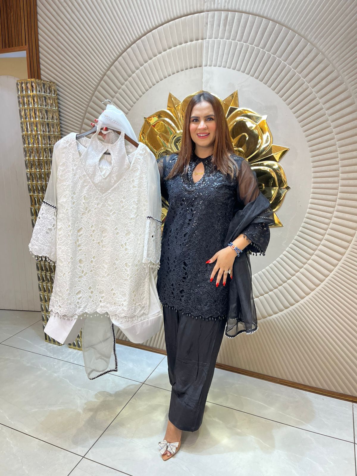 Beautiful Designer Neck Suit PC1651