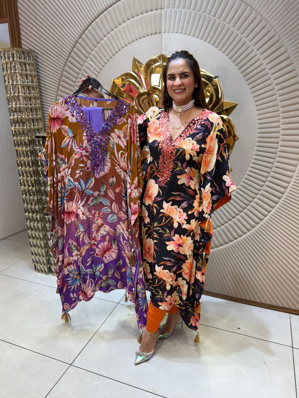 Digital Print Kaftan Set PC1691