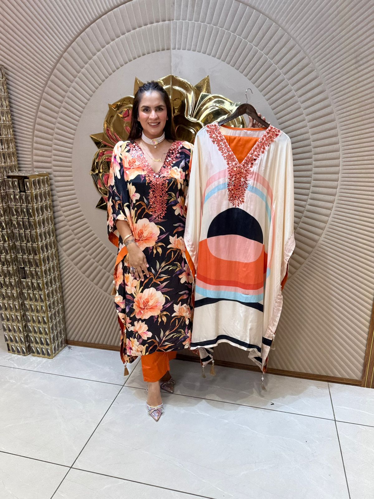 Digital Print Kaftan Set PC1691