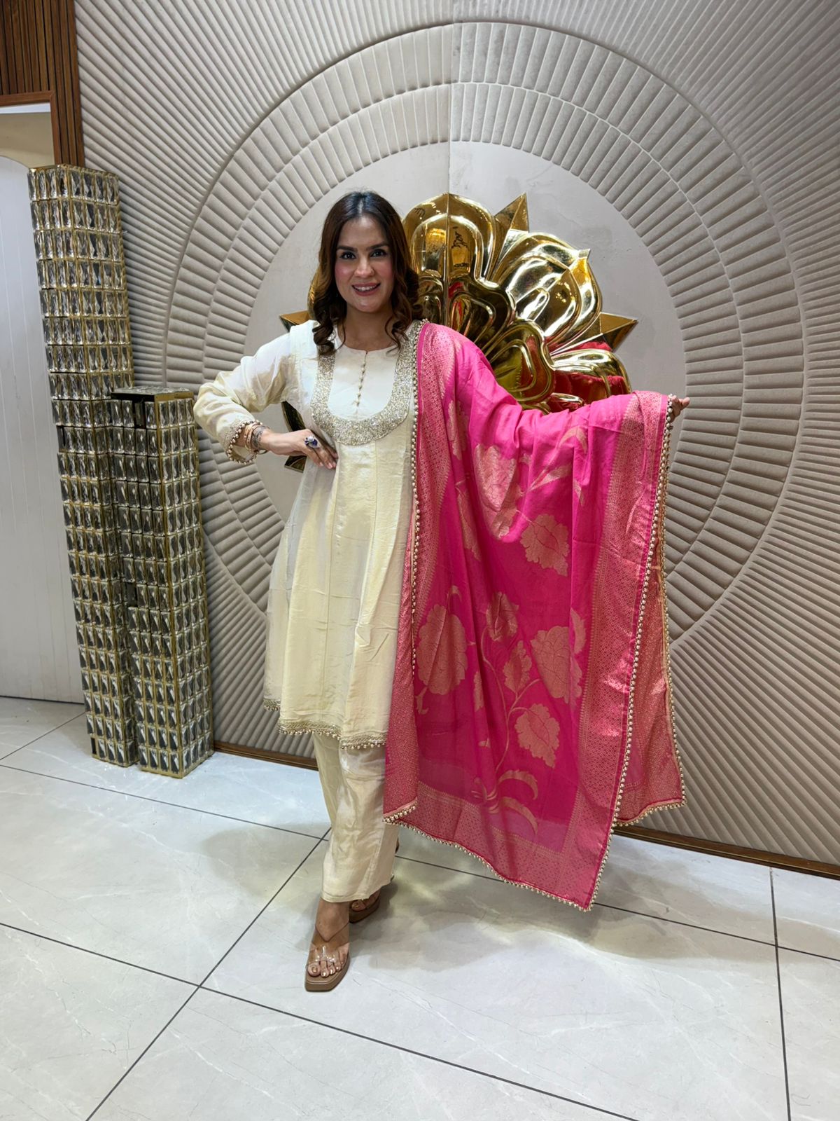 Beautiful Suit With Designer Dupatta PC1700