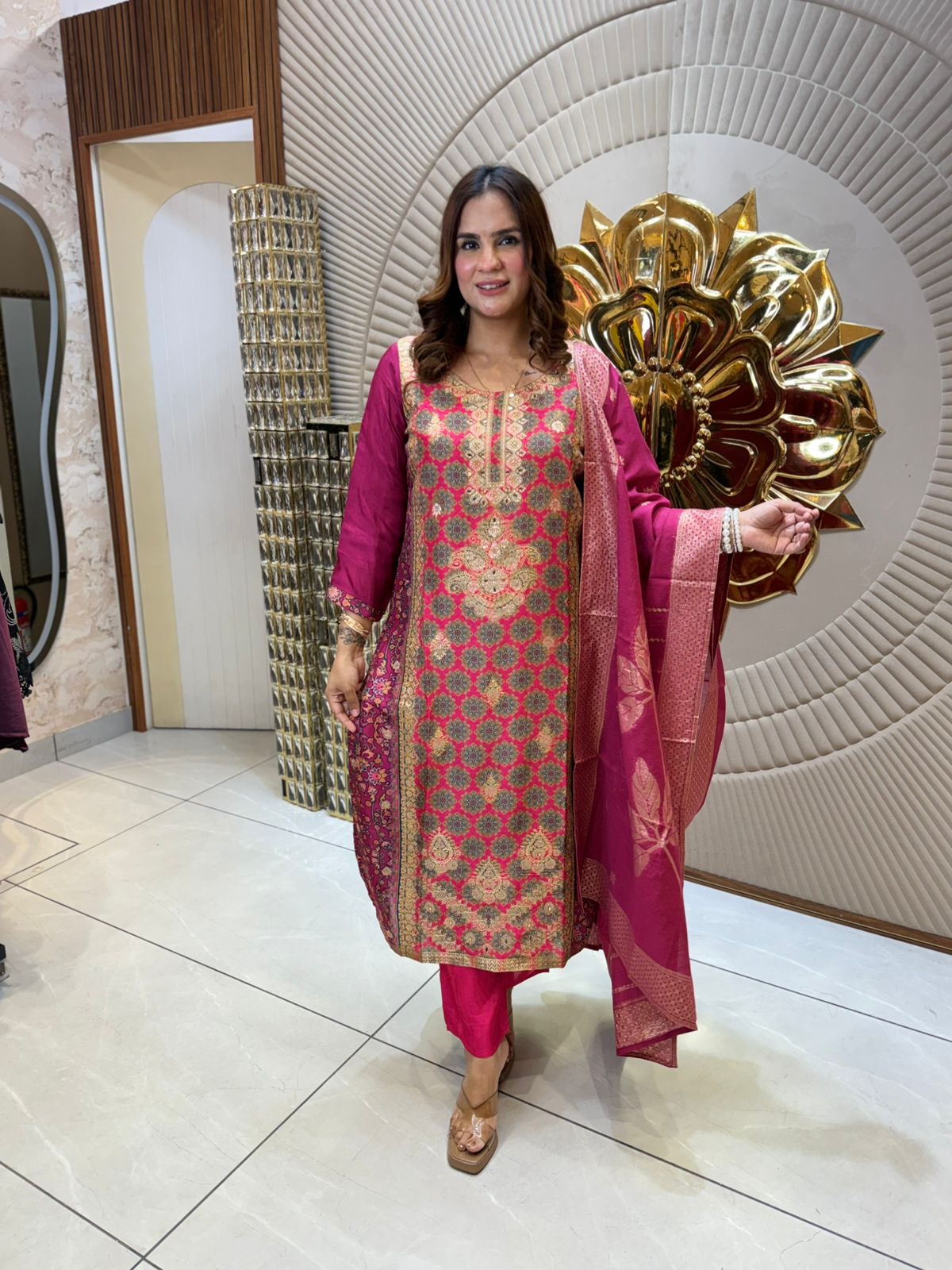Partywear Suit With Beautiful Work PC1701