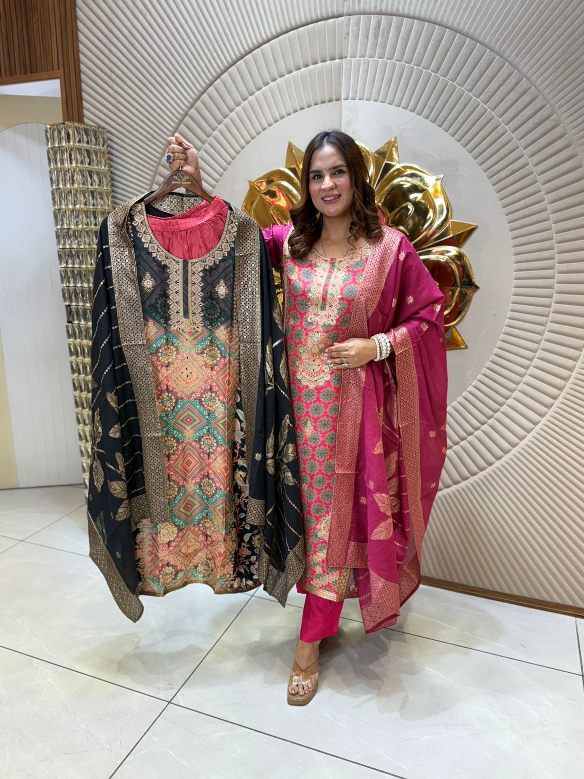 Partywear Suit With Beautiful Work PC1701