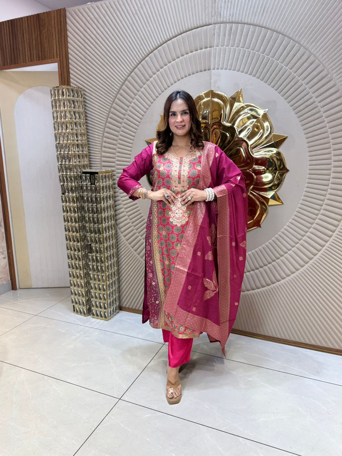 Partywear Suit With Beautiful Work PC1701