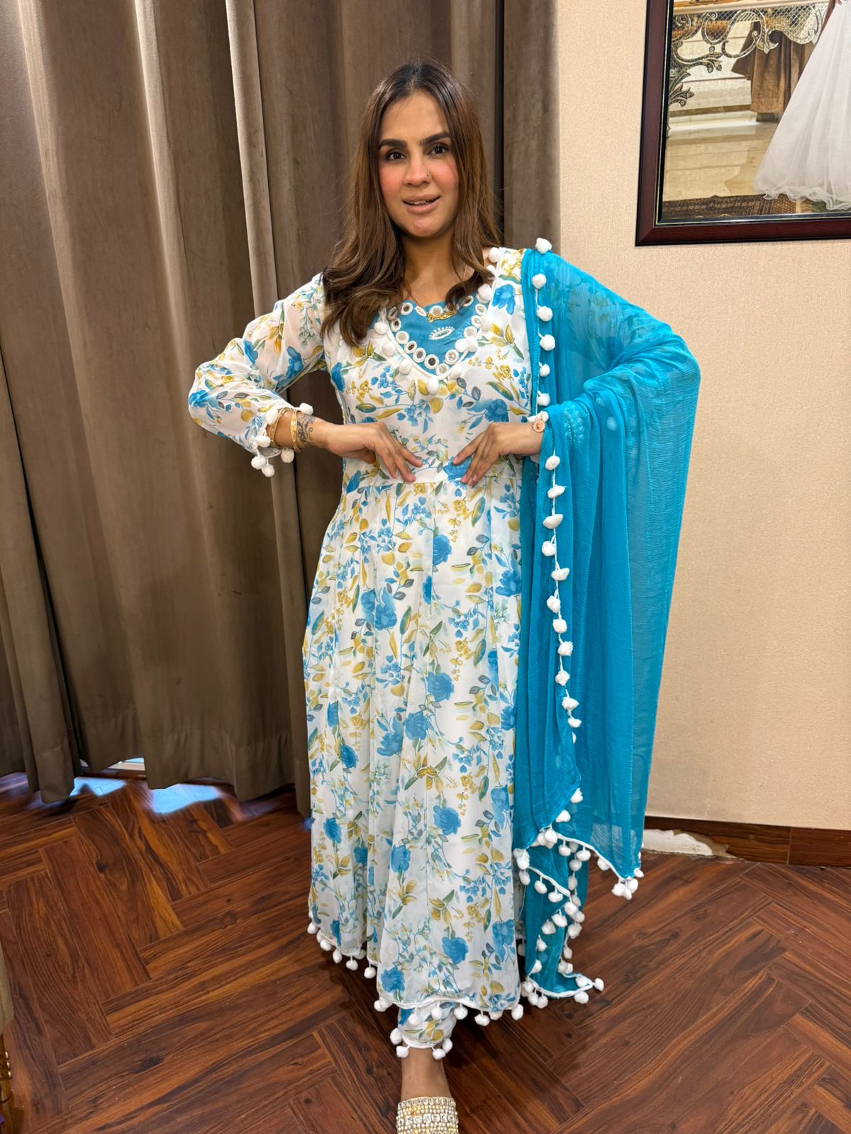 Beautiful Digital Print Suit PC1707