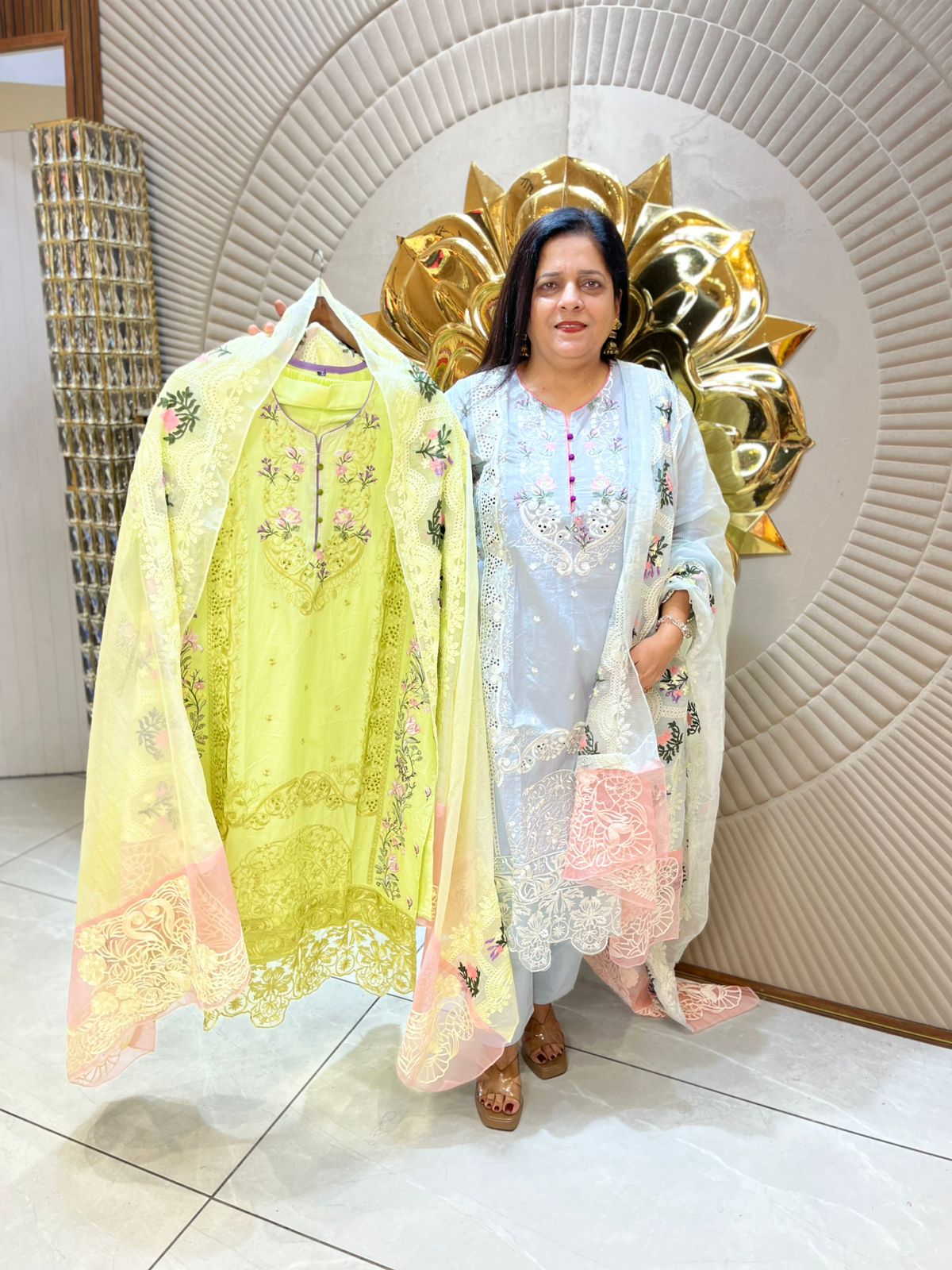 Beautiful Suit With Embroidery Work PC1721