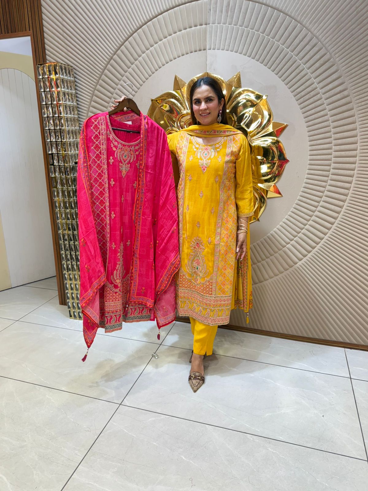 Beautiful Suit With Embroidery Work PC1748