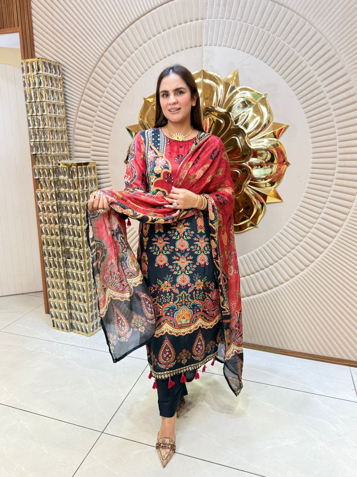 Stunning Pattern Print Suit PC1767