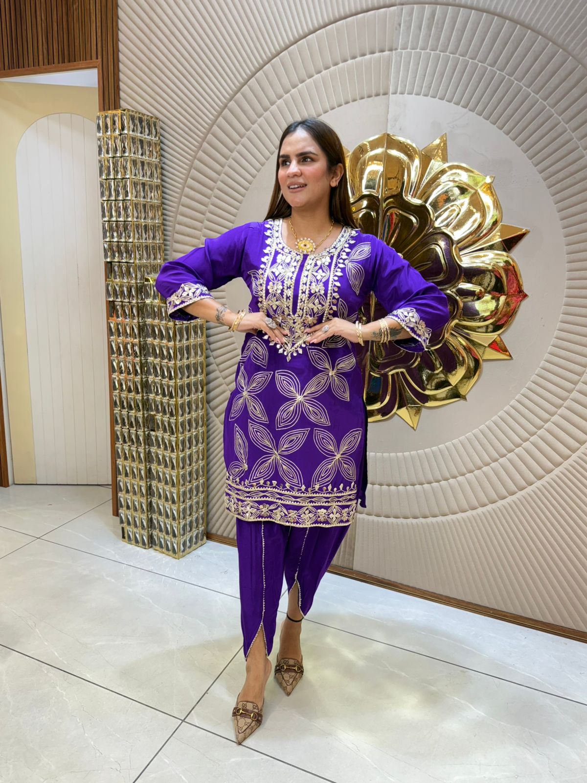 Beautiful Embroidery Co-Ord Set PC1774