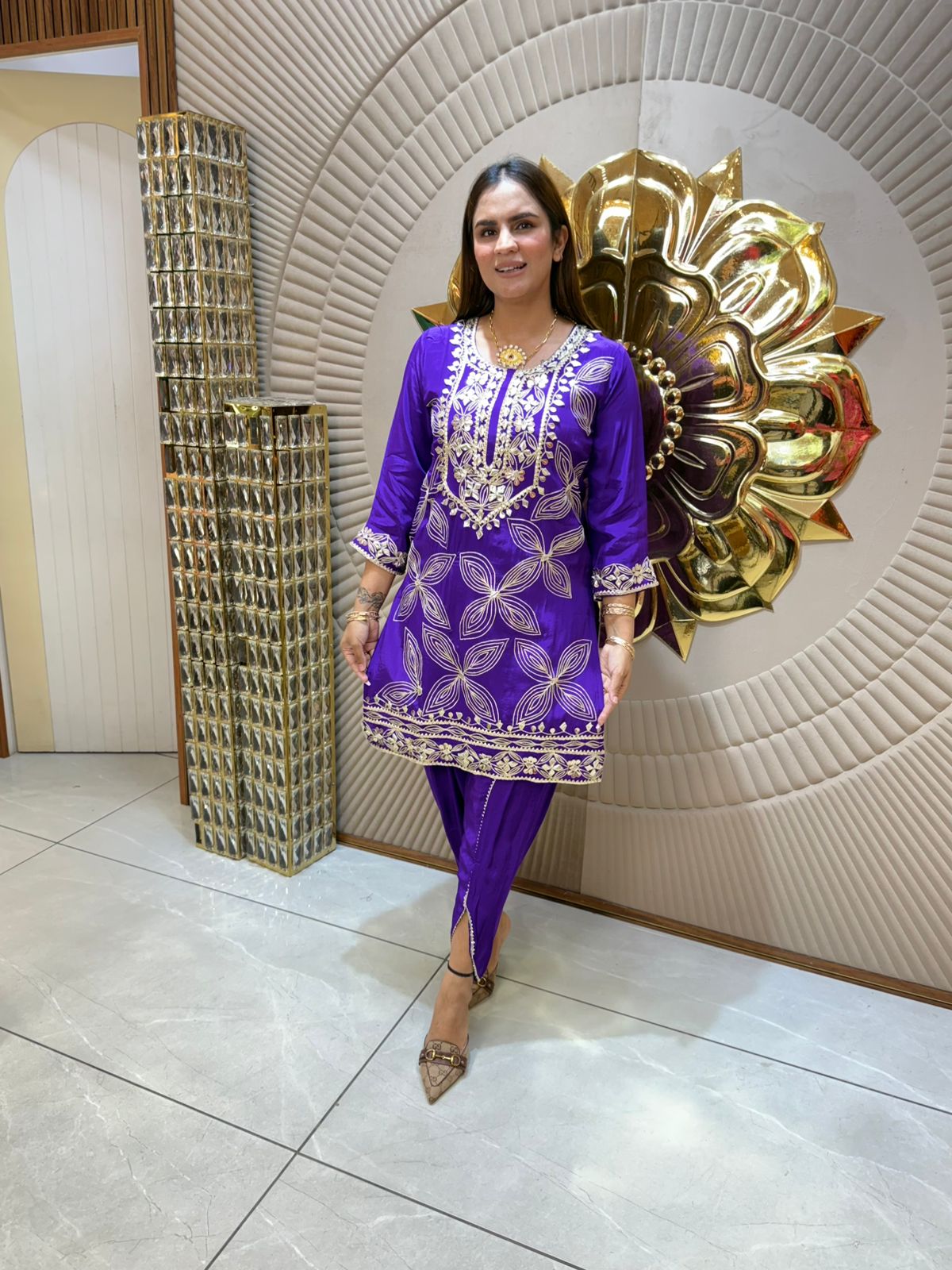 Beautiful Embroidery Co-Ord Set PC1774