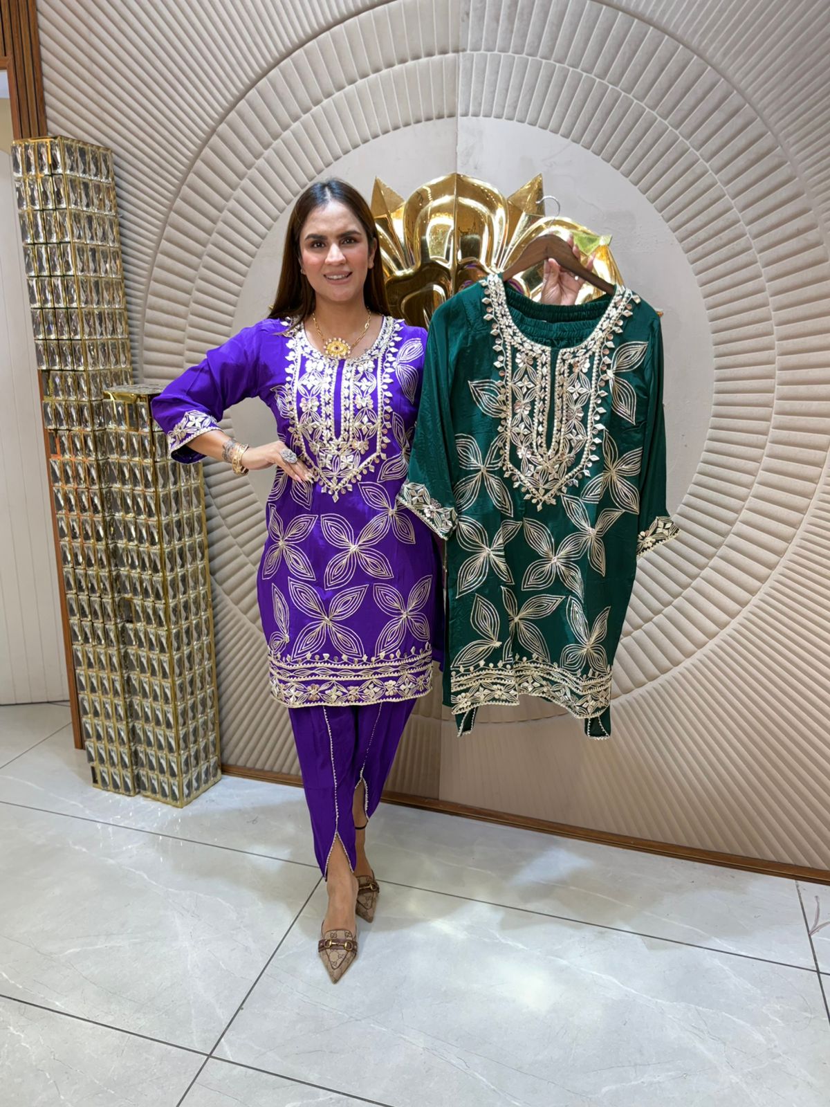 Beautiful Embroidery Co-Ord Set PC1774