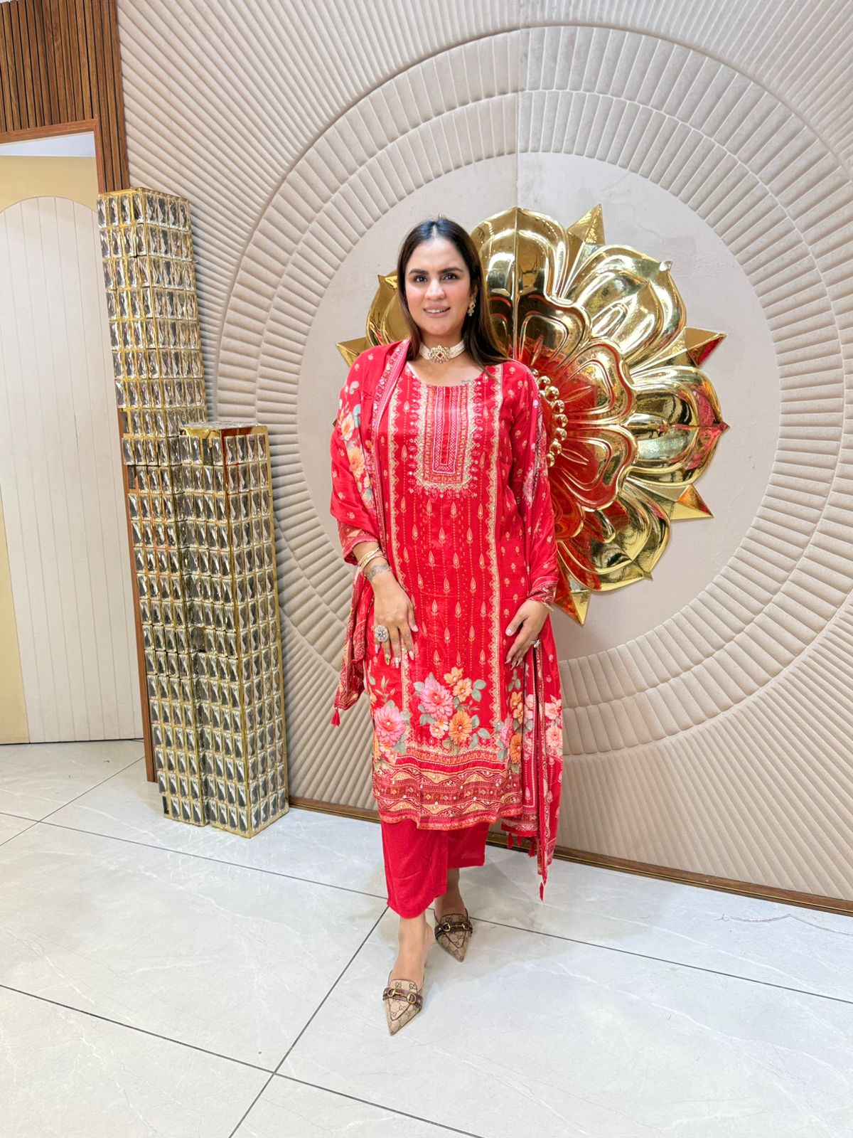 Beautiful Pattern Print Suit PC1778