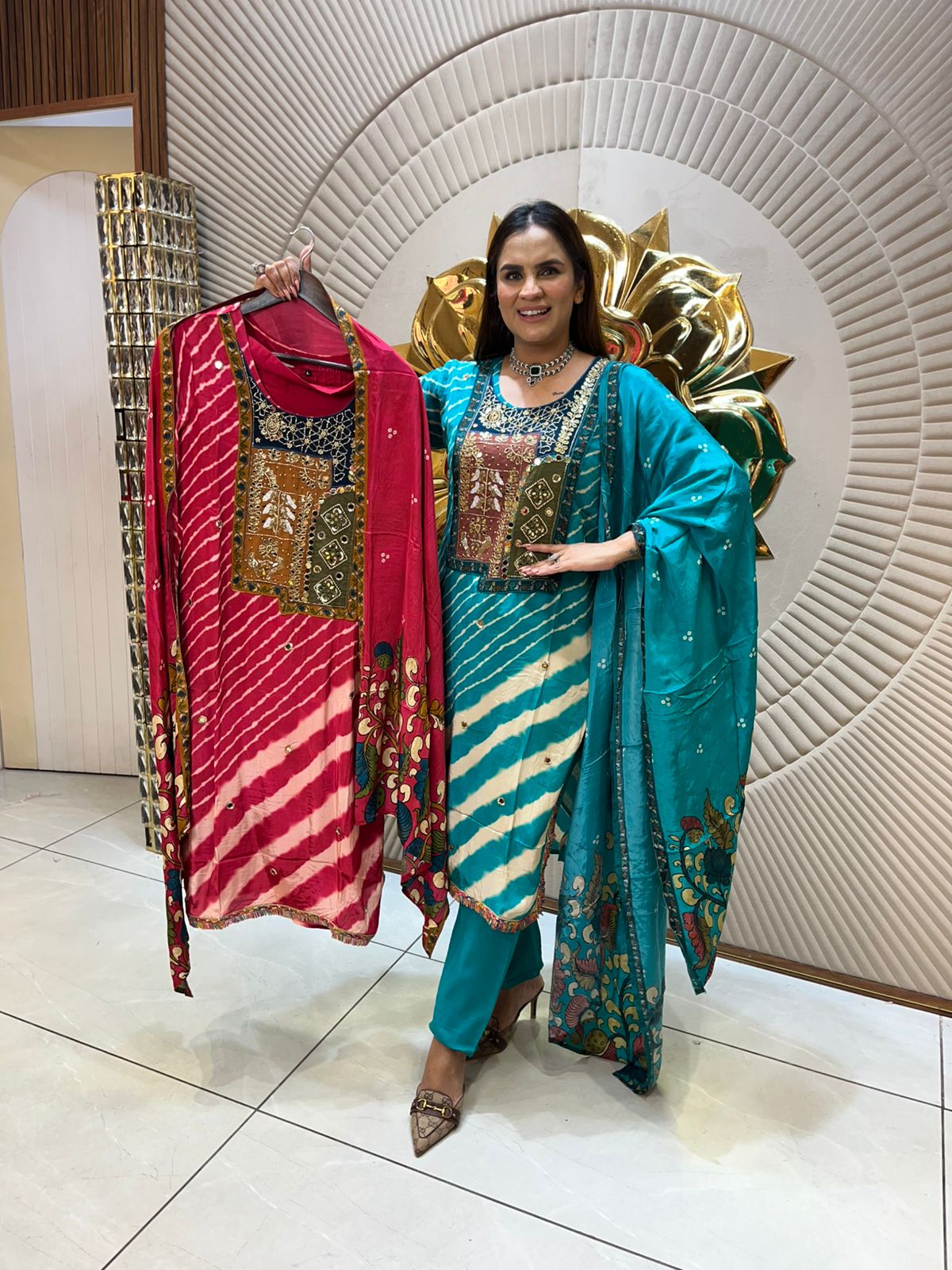 Beautiful Digital Print Suit PC1801