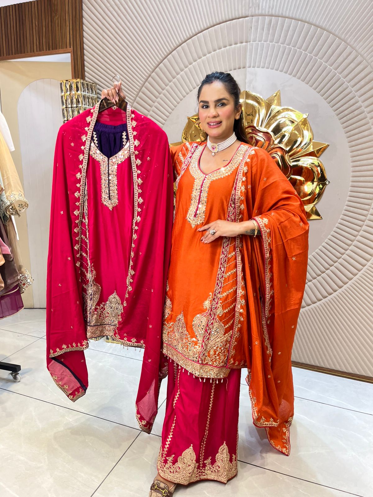 Stunning Designer Sharara Suit PC1808