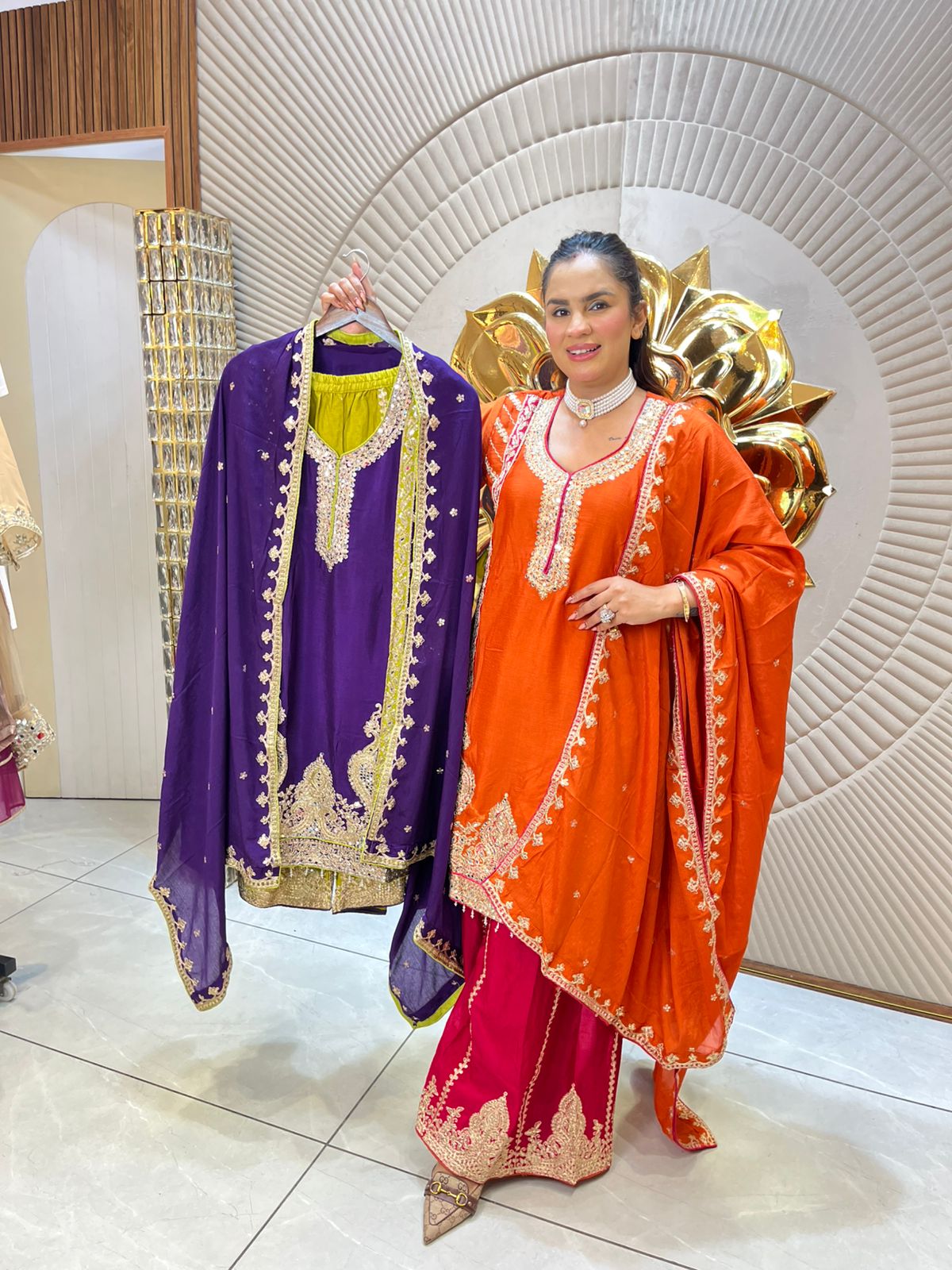 Stunning Designer Sharara Suit PC1808