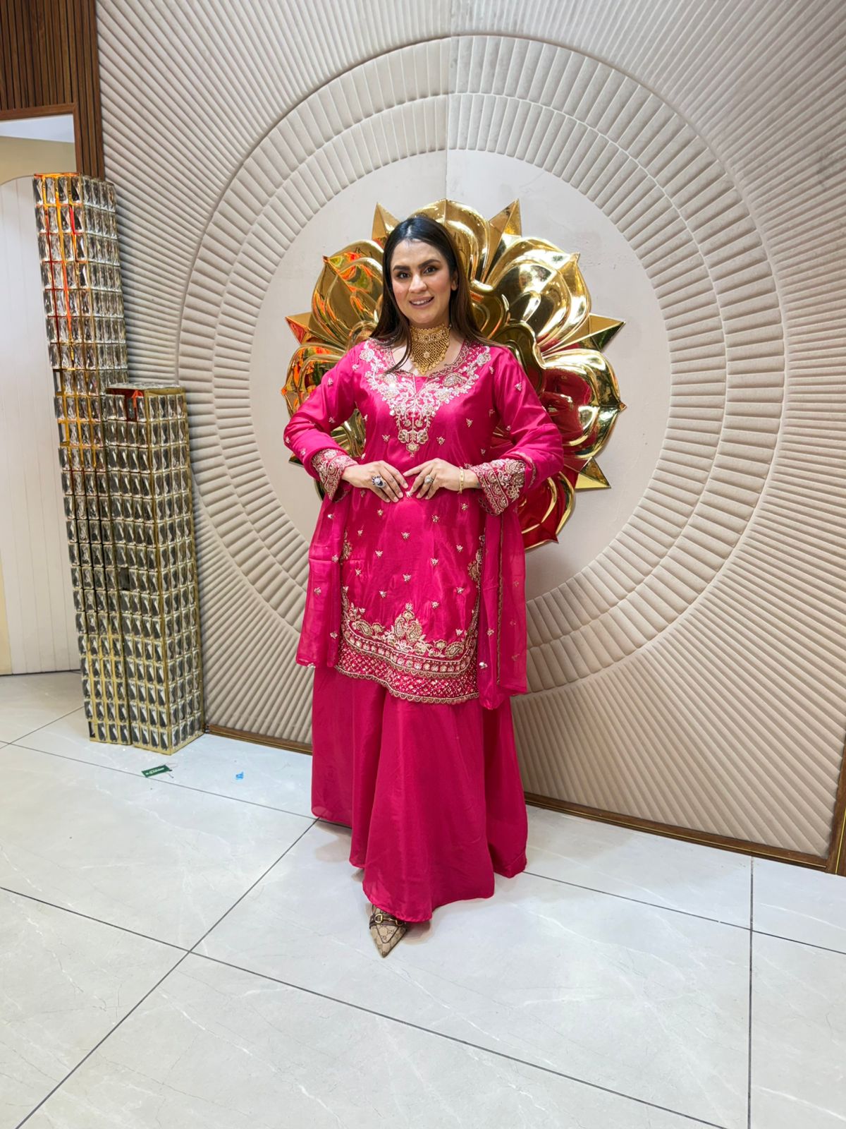 Designer Suit With Fully Embroidery Work PC1897